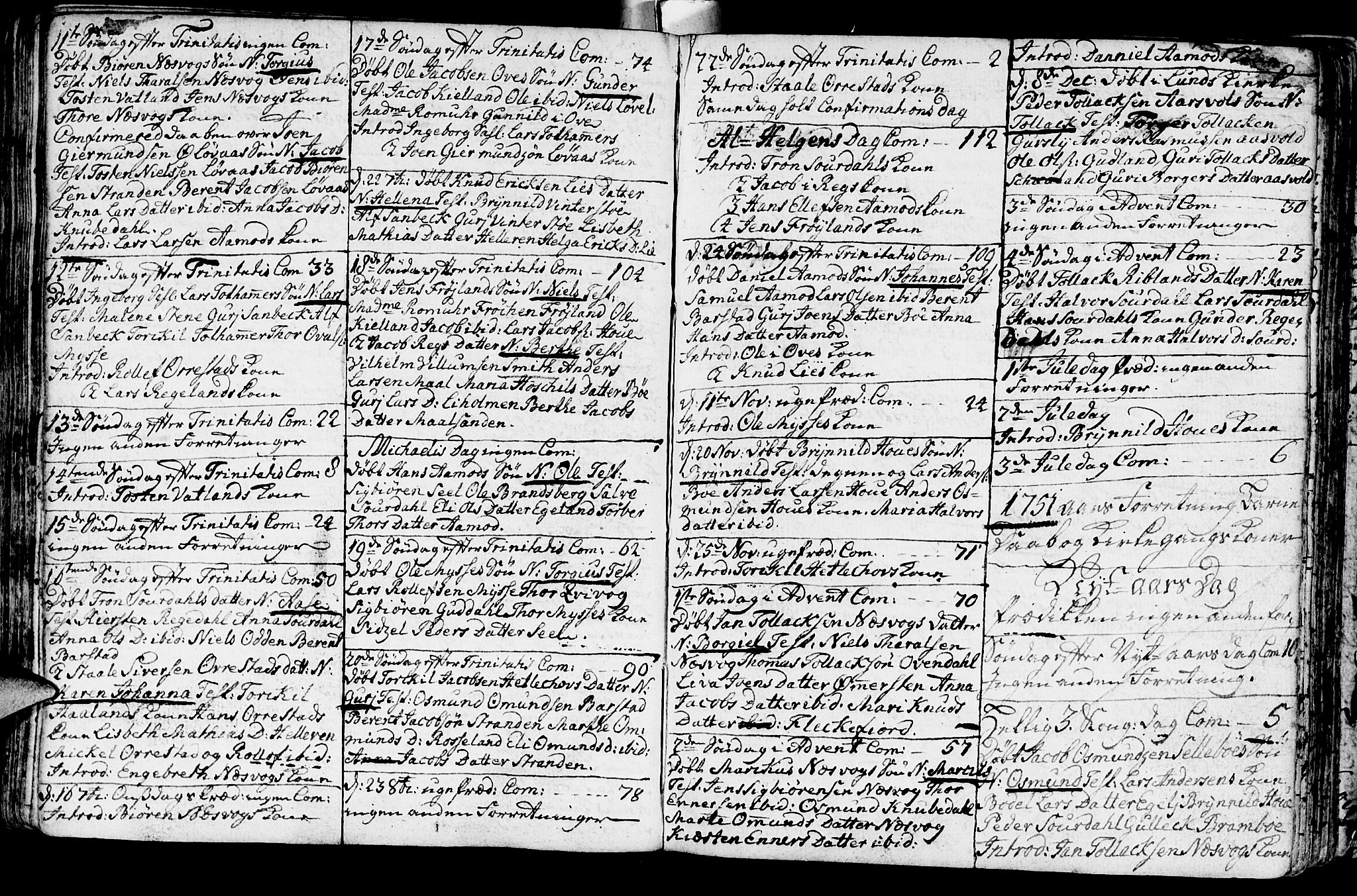 Sokndal sokneprestkontor, AV/SAST-A-101808: Parish register (official) no. A 3, 1740-1806