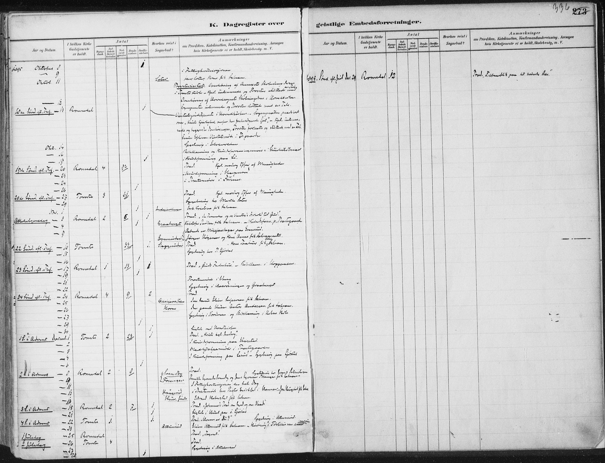 Romedal prestekontor, AV/SAH-PREST-004/K/L0010: Parish register (official) no. 10, 1880-1895, p. 336