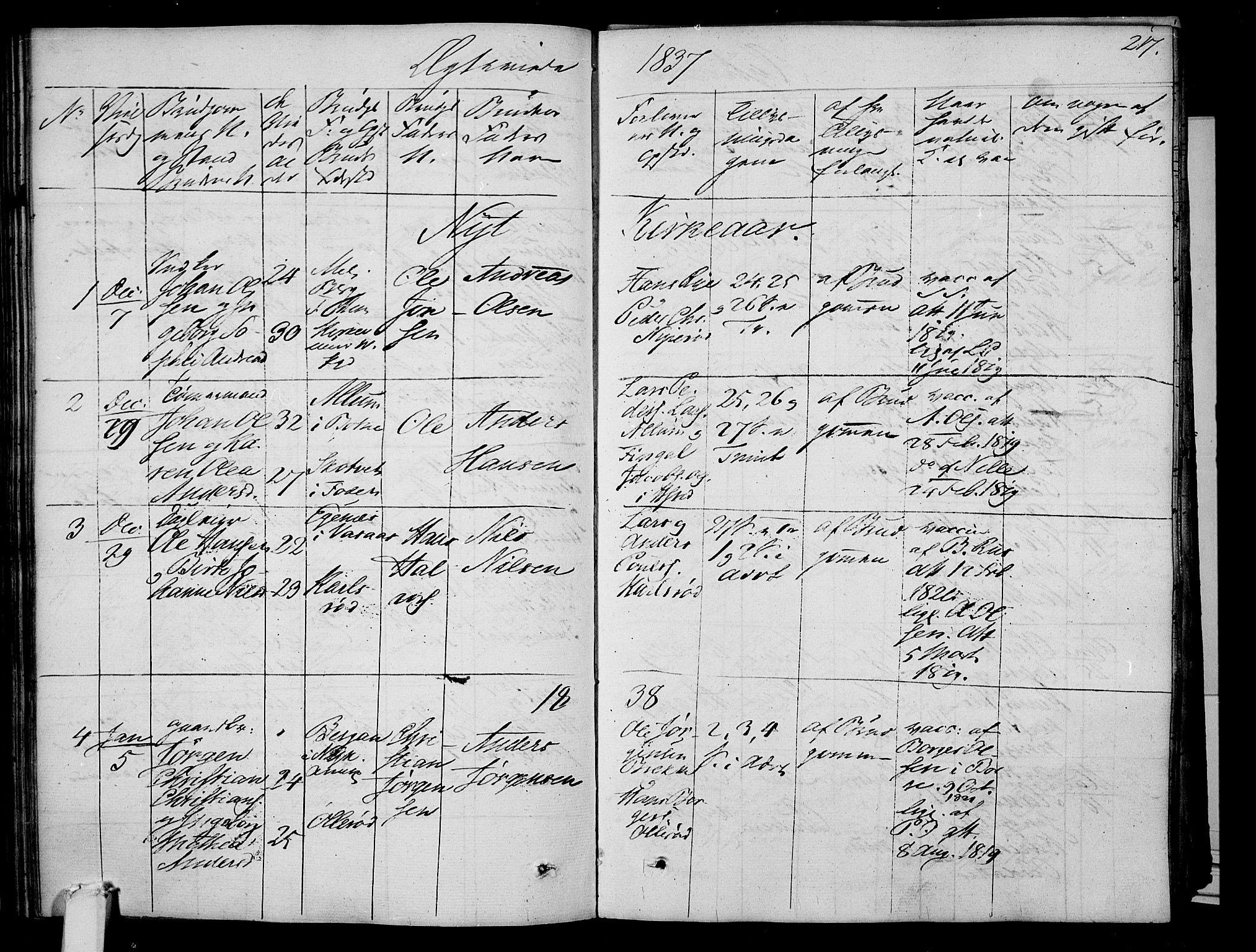 Våle kirkebøker, AV/SAKO-A-334/F/Fa/L0008: Parish register (official) no. I 8, 1824-1844, p. 217