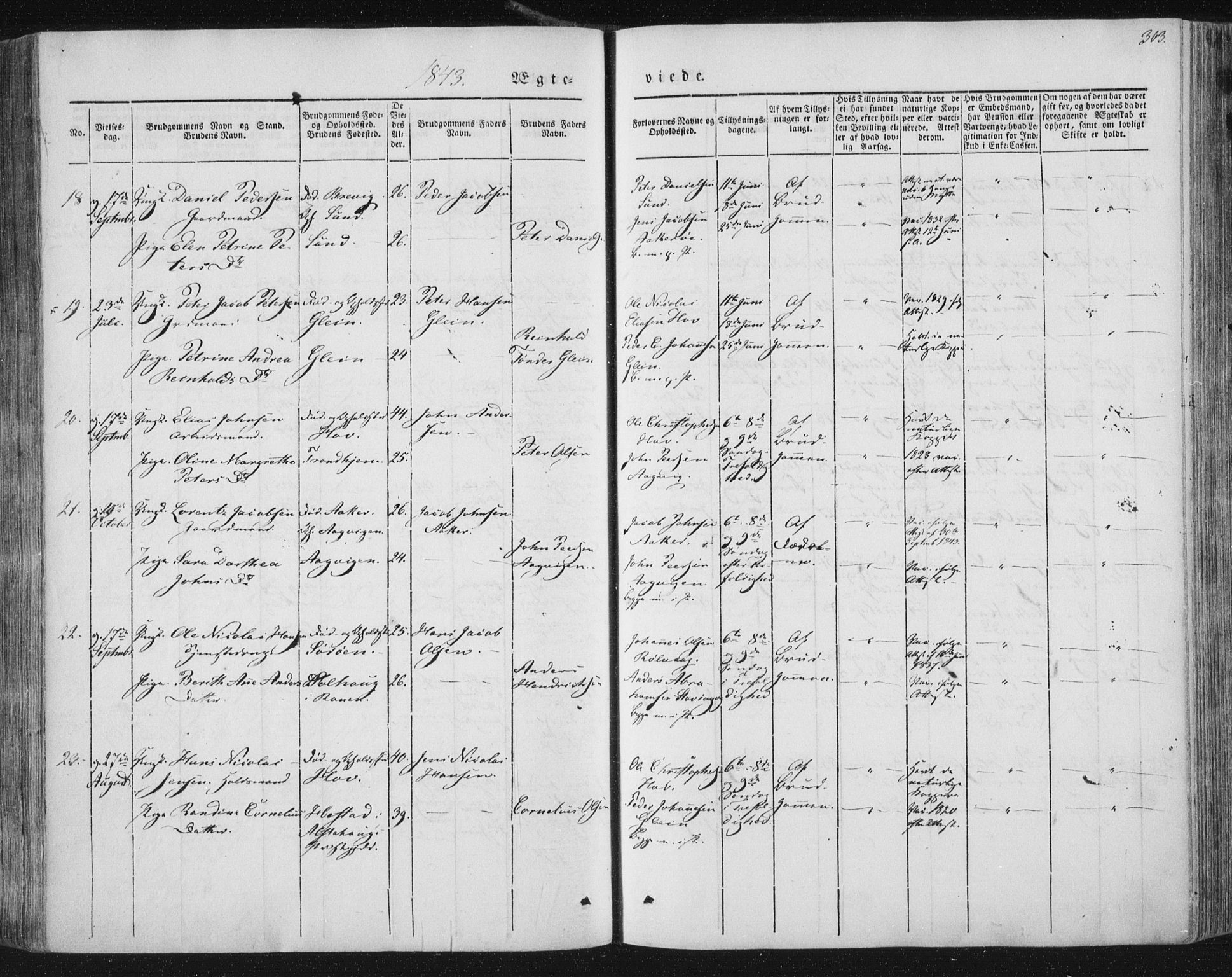 Ministerialprotokoller, klokkerbøker og fødselsregistre - Nordland, AV/SAT-A-1459/838/L0549: Parish register (official) no. 838A07, 1840-1854, p. 303