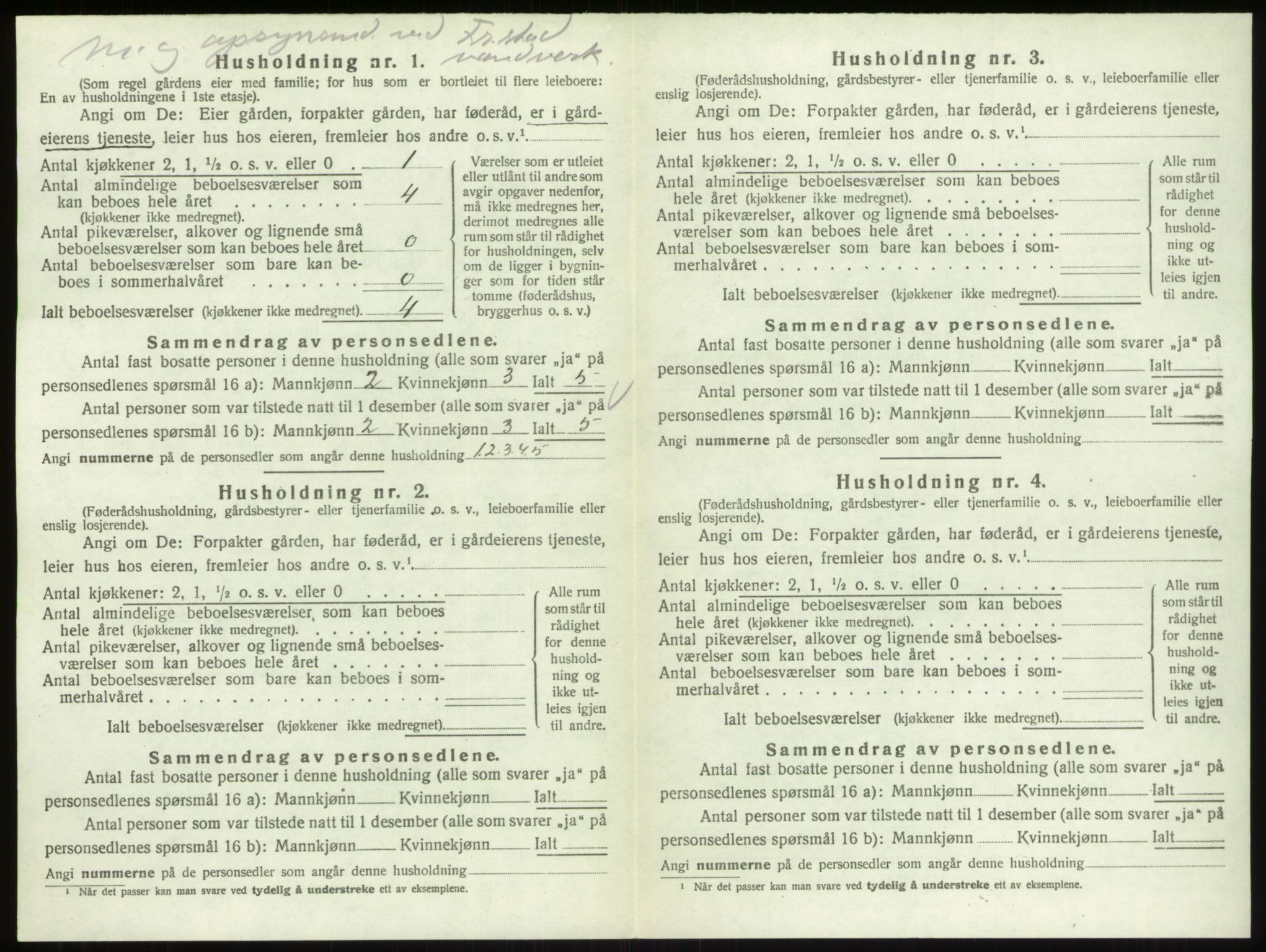 SAO, 1920 census for Skjeberg, 1920, p. 1334