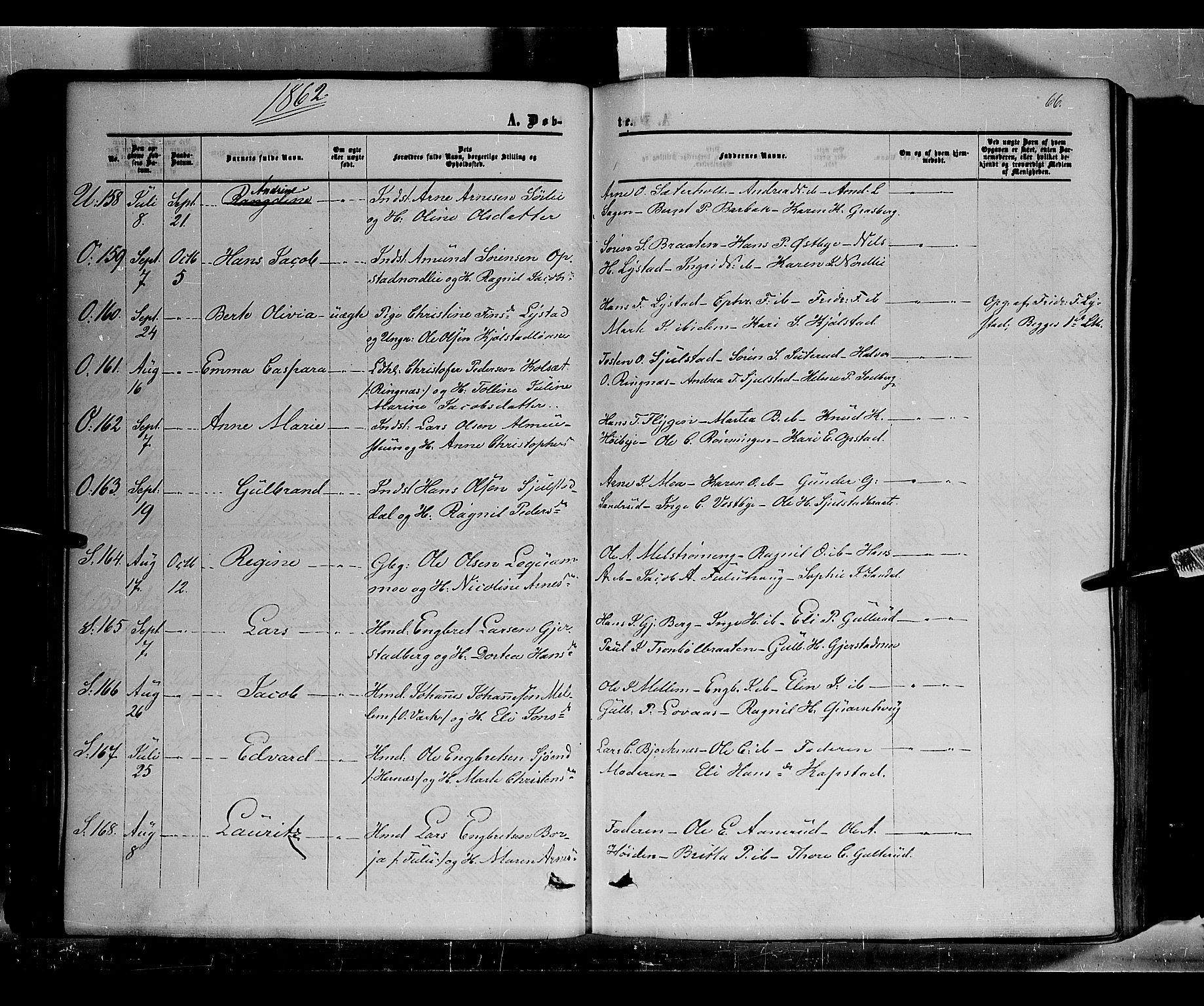 Sør-Odal prestekontor, AV/SAH-PREST-030/H/Ha/Haa/L0002: Parish register (official) no. 2, 1859-1863, p. 66