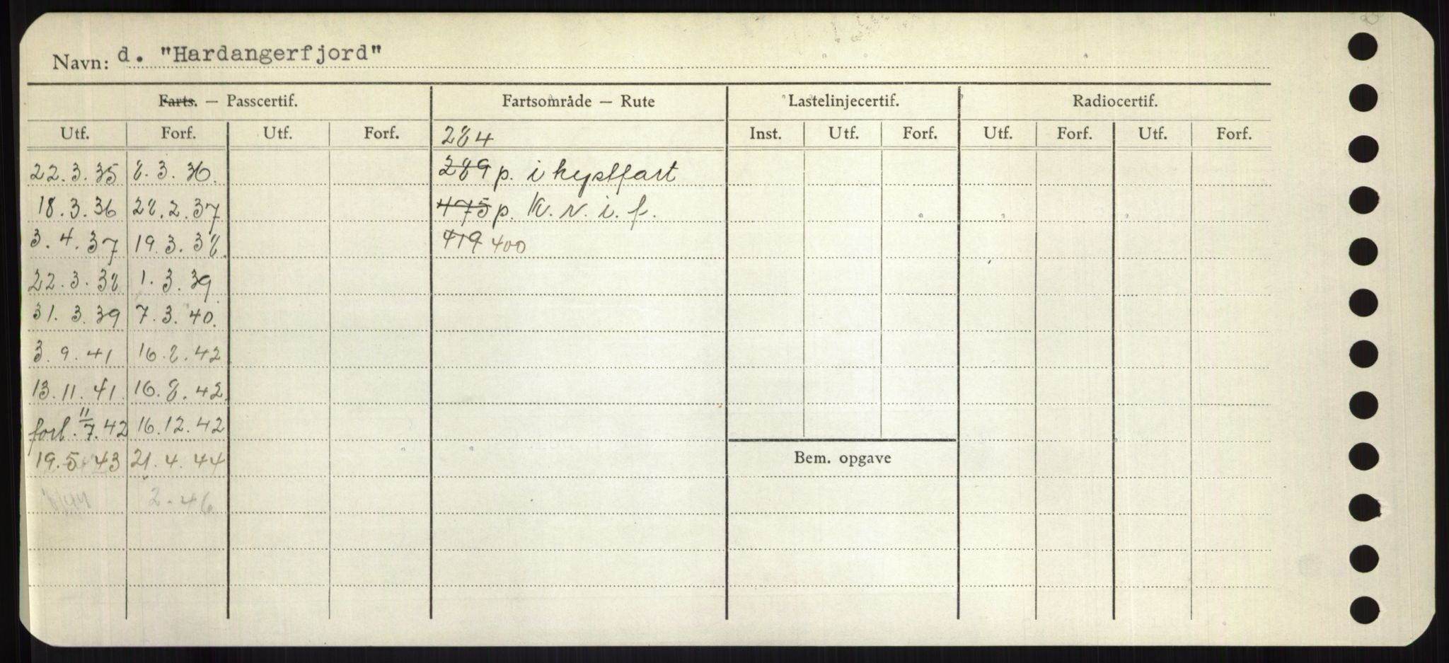 Sjøfartsdirektoratet med forløpere, Skipsmålingen, RA/S-1627/H/Hd/L0014: Fartøy, H-Havl, p. 312