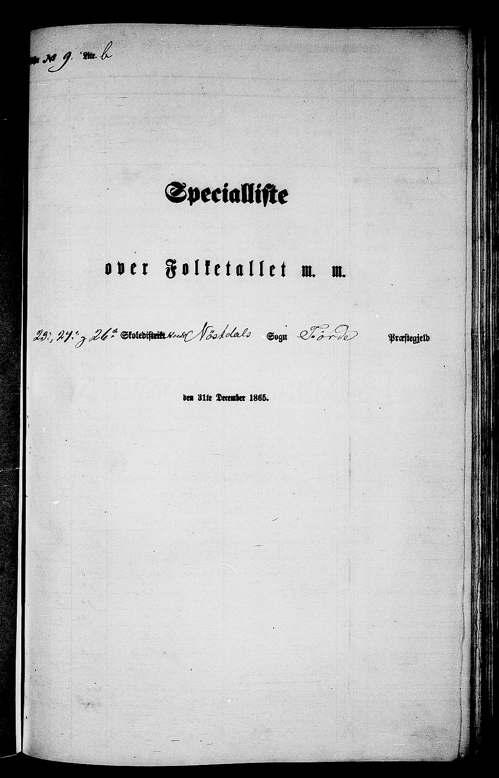 RA, 1865 census for Førde, 1865, p. 195