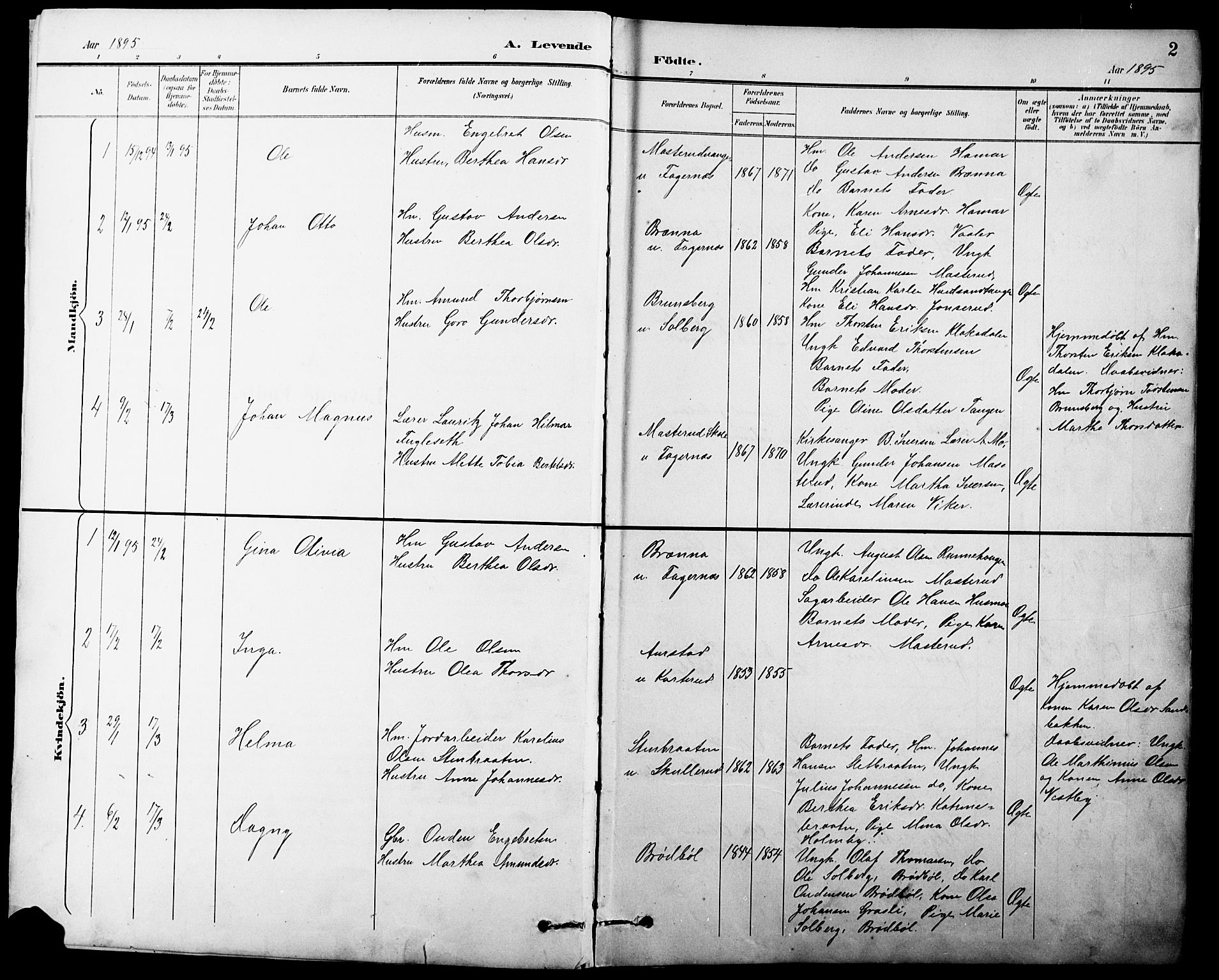 Vinger prestekontor, AV/SAH-PREST-024/H/Ha/Hab/L0004: Parish register (copy) no. 4, 1895-1920, p. 2