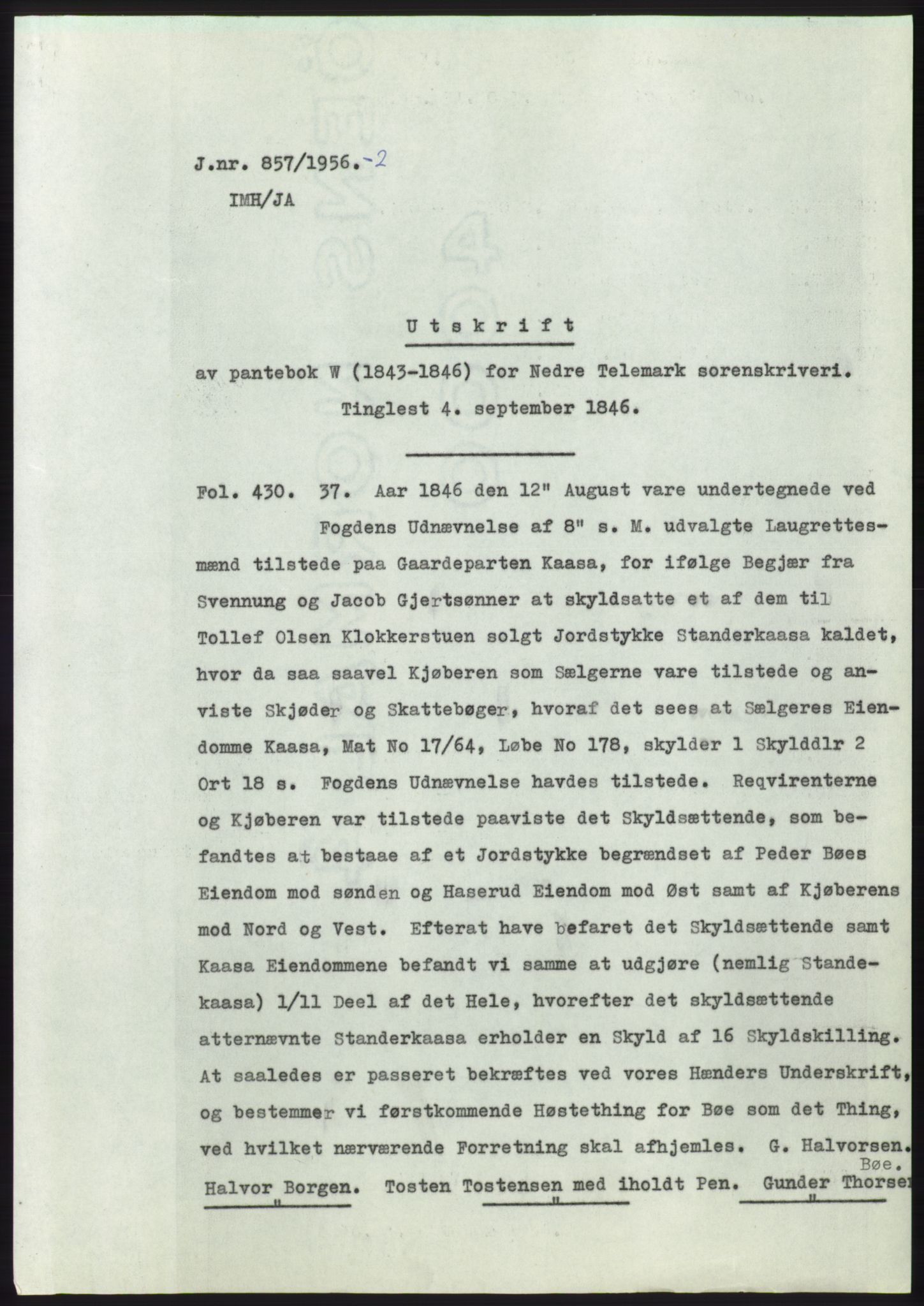 Statsarkivet i Kongsberg, SAKO/A-0001, 1956, p. 103