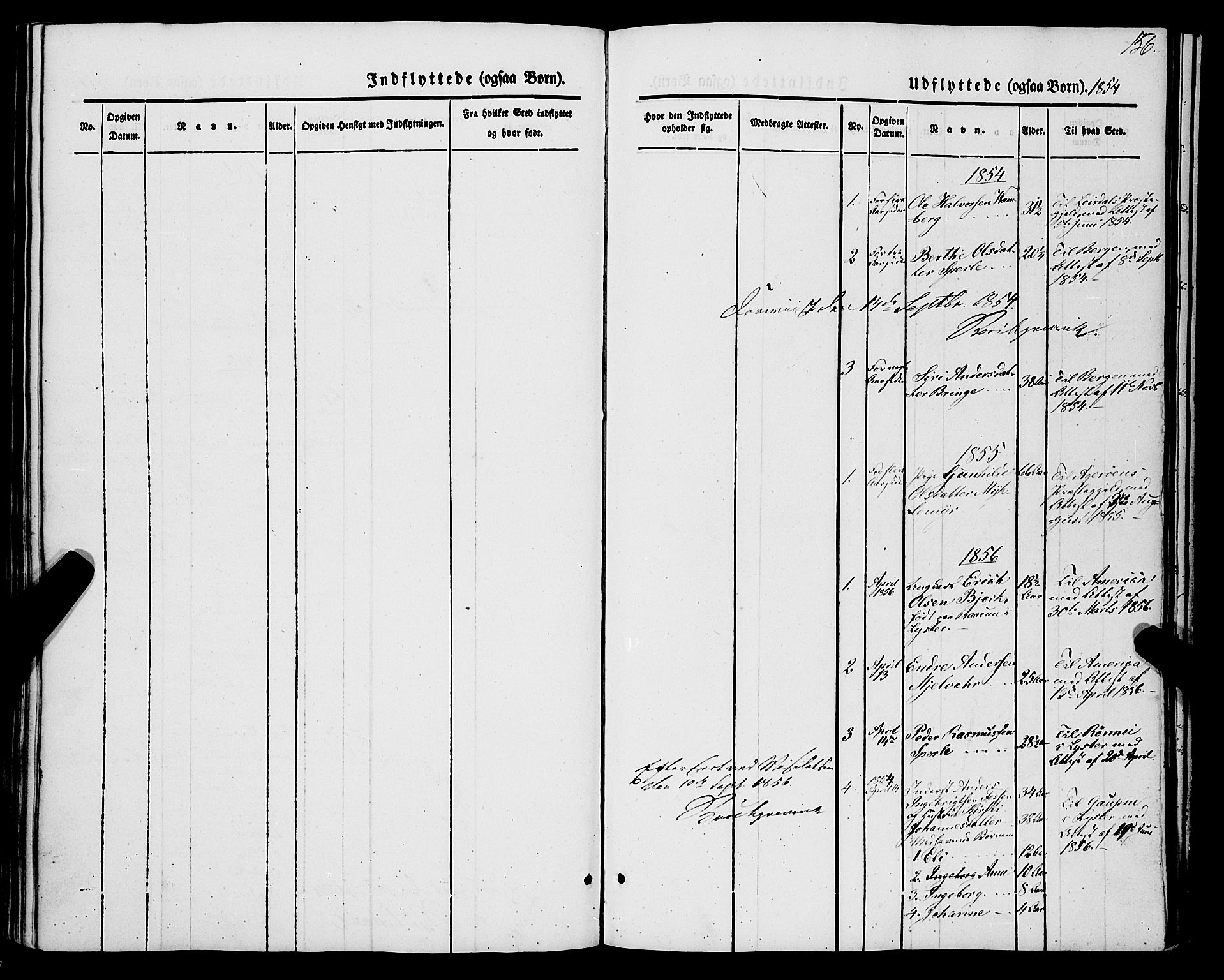 Jostedal sokneprestembete, SAB/A-80601/H/Haa/Haaa/L0005: Parish register (official) no. A 5, 1849-1877, p. 156