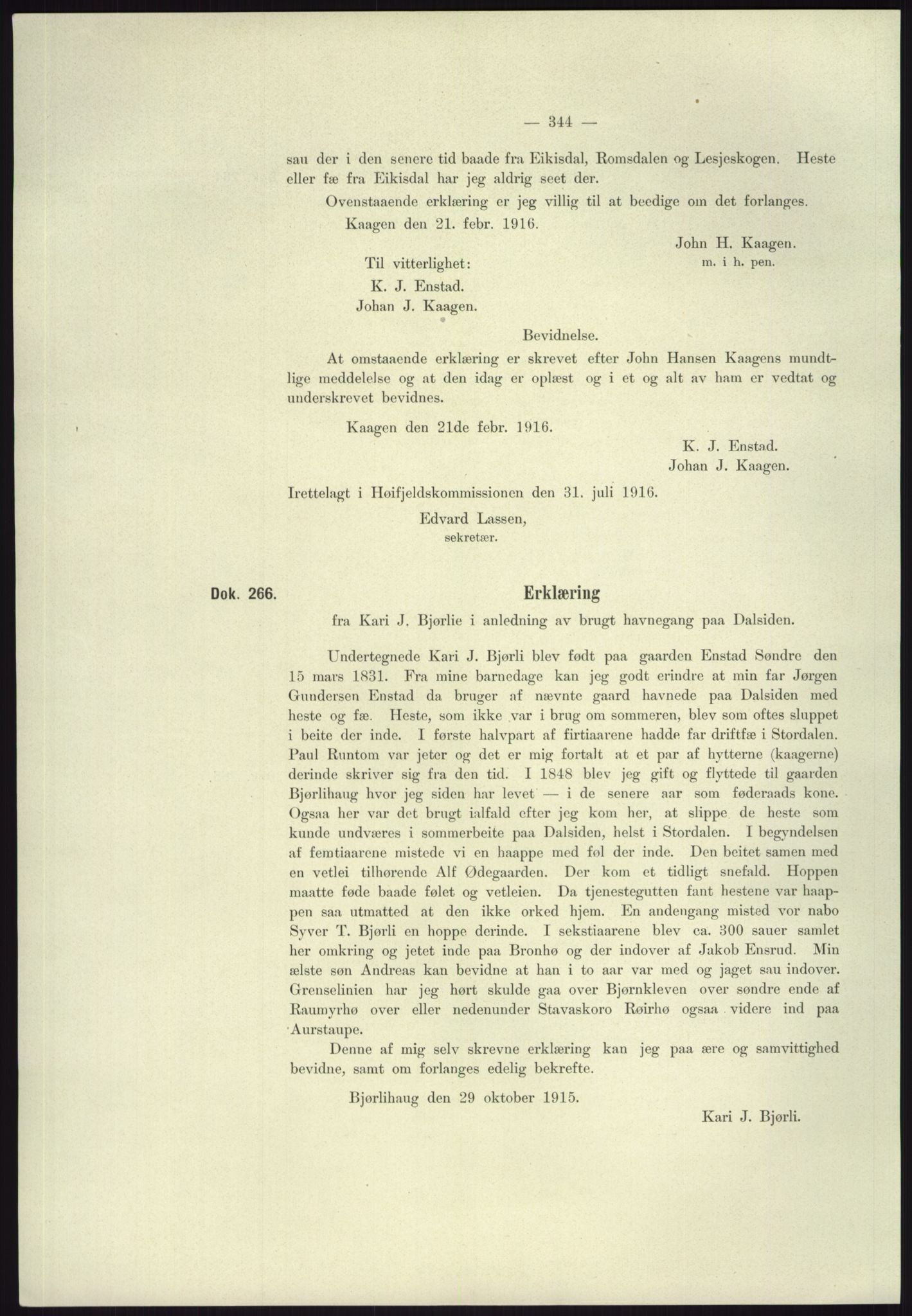 Høyfjellskommisjonen, AV/RA-S-1546/X/Xa/L0001: Nr. 1-33, 1909-1953, p. 2537