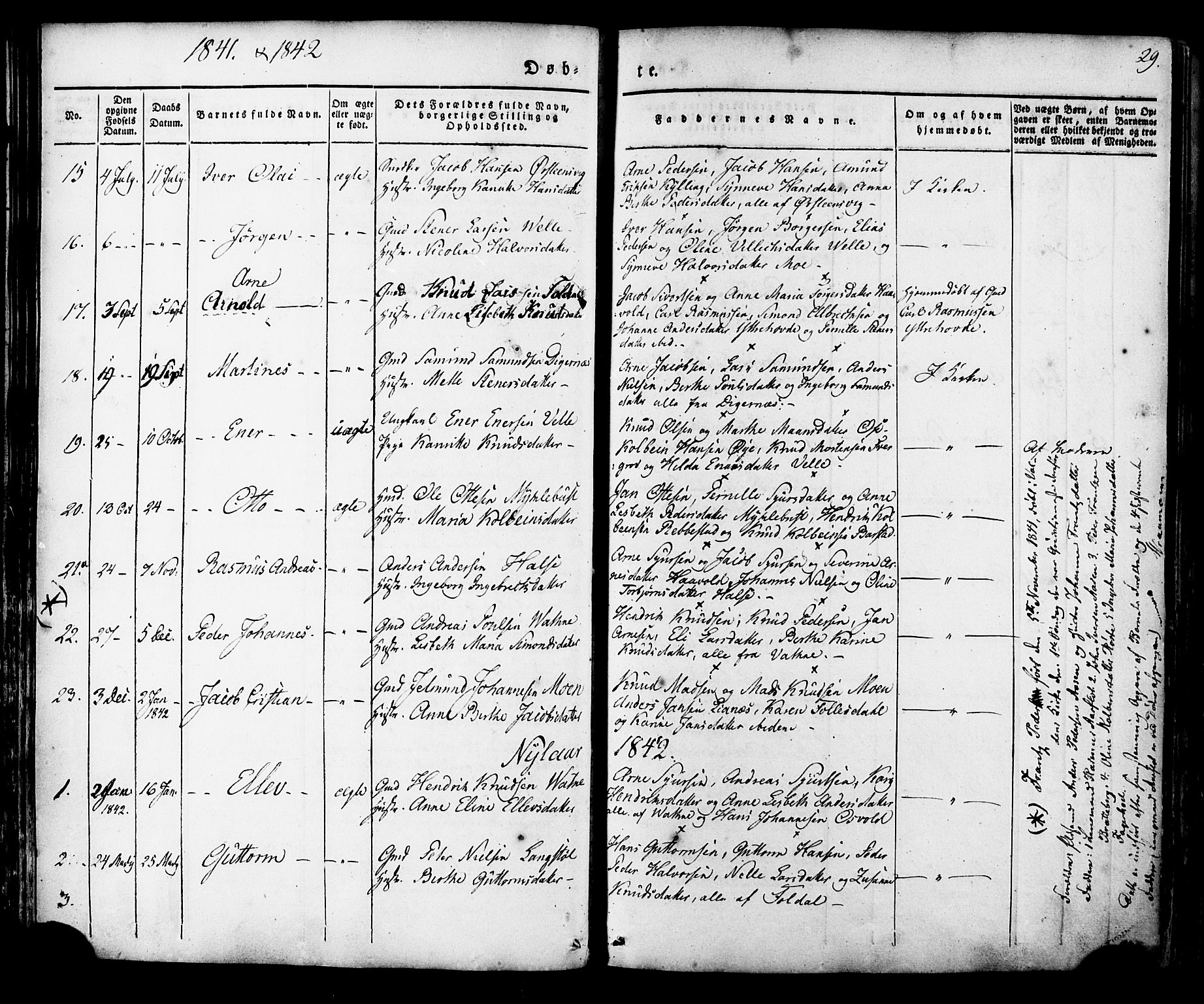 Ministerialprotokoller, klokkerbøker og fødselsregistre - Møre og Romsdal, AV/SAT-A-1454/513/L0174: Parish register (official) no. 513A01, 1831-1855, p. 29