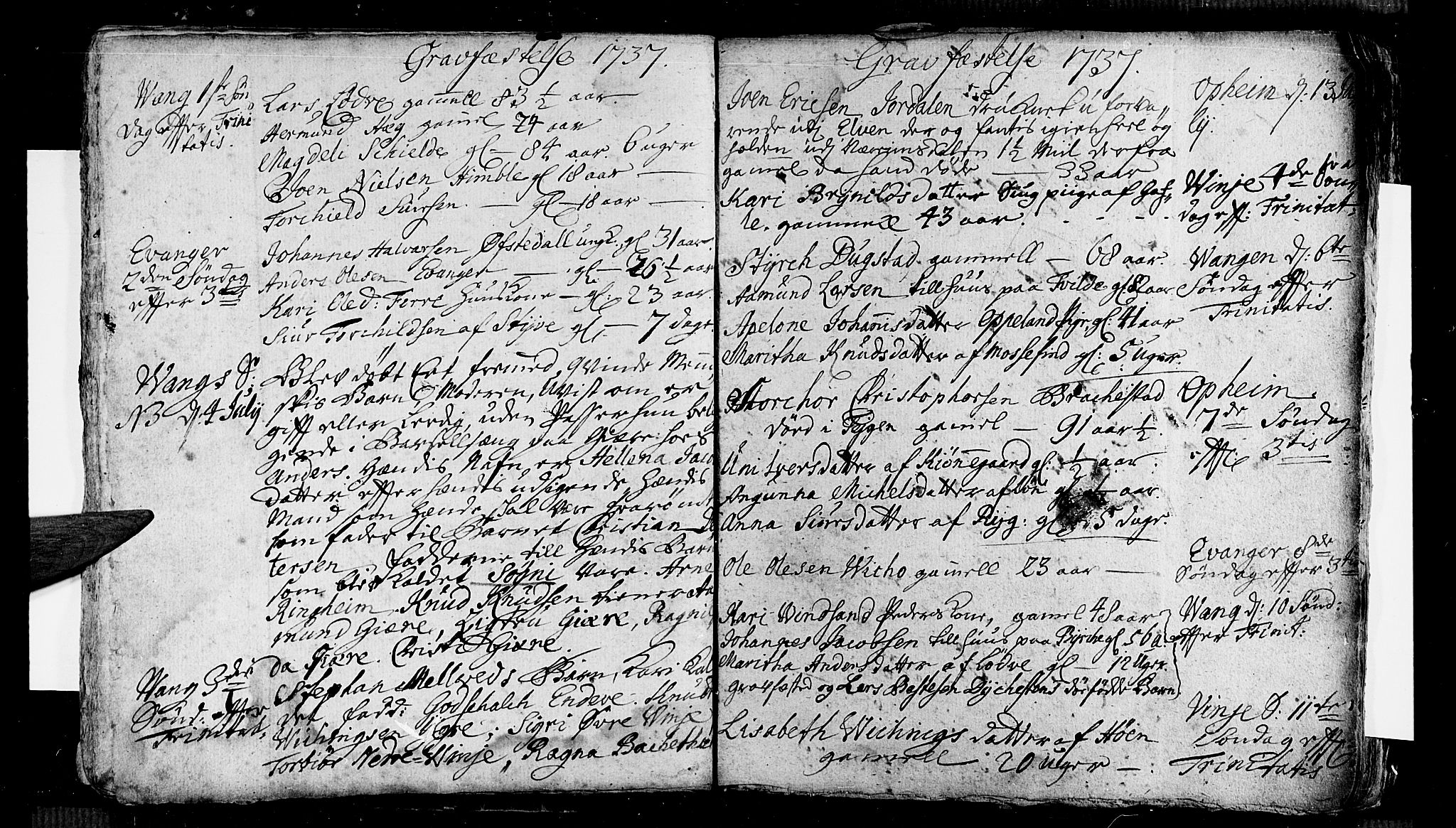 Voss sokneprestembete, AV/SAB-A-79001/H/Haa: Parish register (official) no. A 5, 1736-1743, p. 32