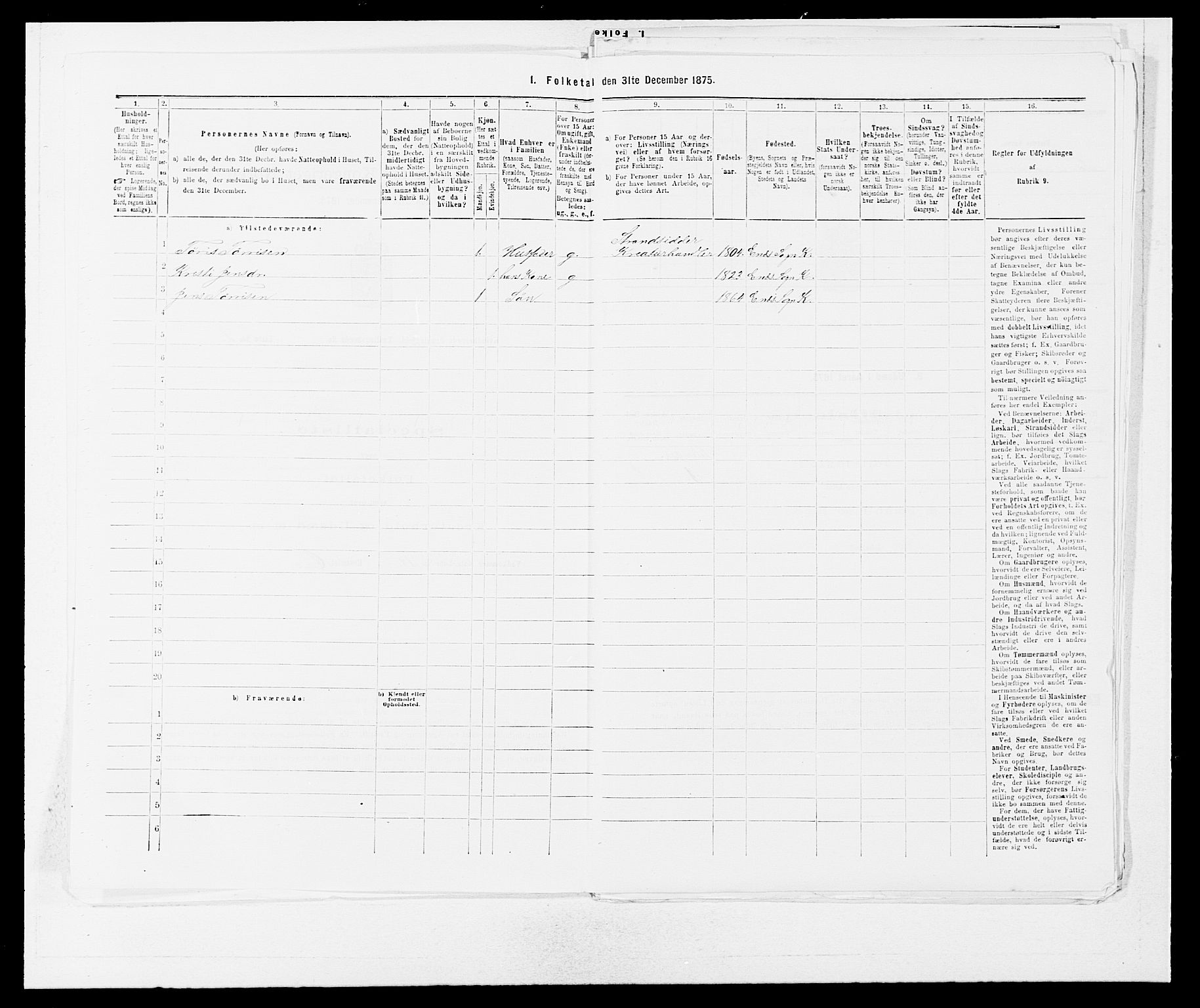 SAB, 1875 census for 1224P Kvinnherad, 1875, p. 444