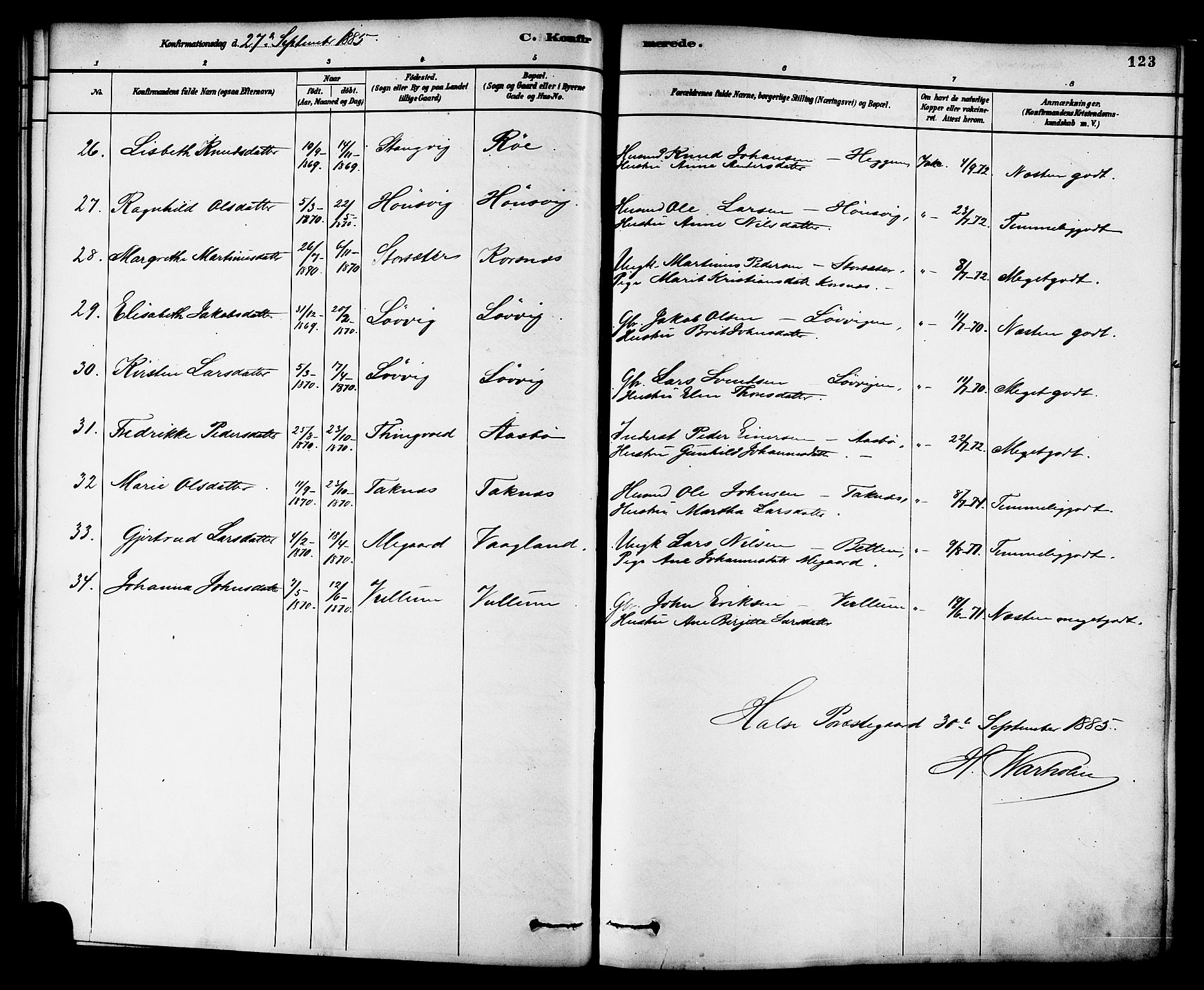 Ministerialprotokoller, klokkerbøker og fødselsregistre - Møre og Romsdal, AV/SAT-A-1454/576/L0885: Parish register (official) no. 576A03, 1880-1898, p. 123
