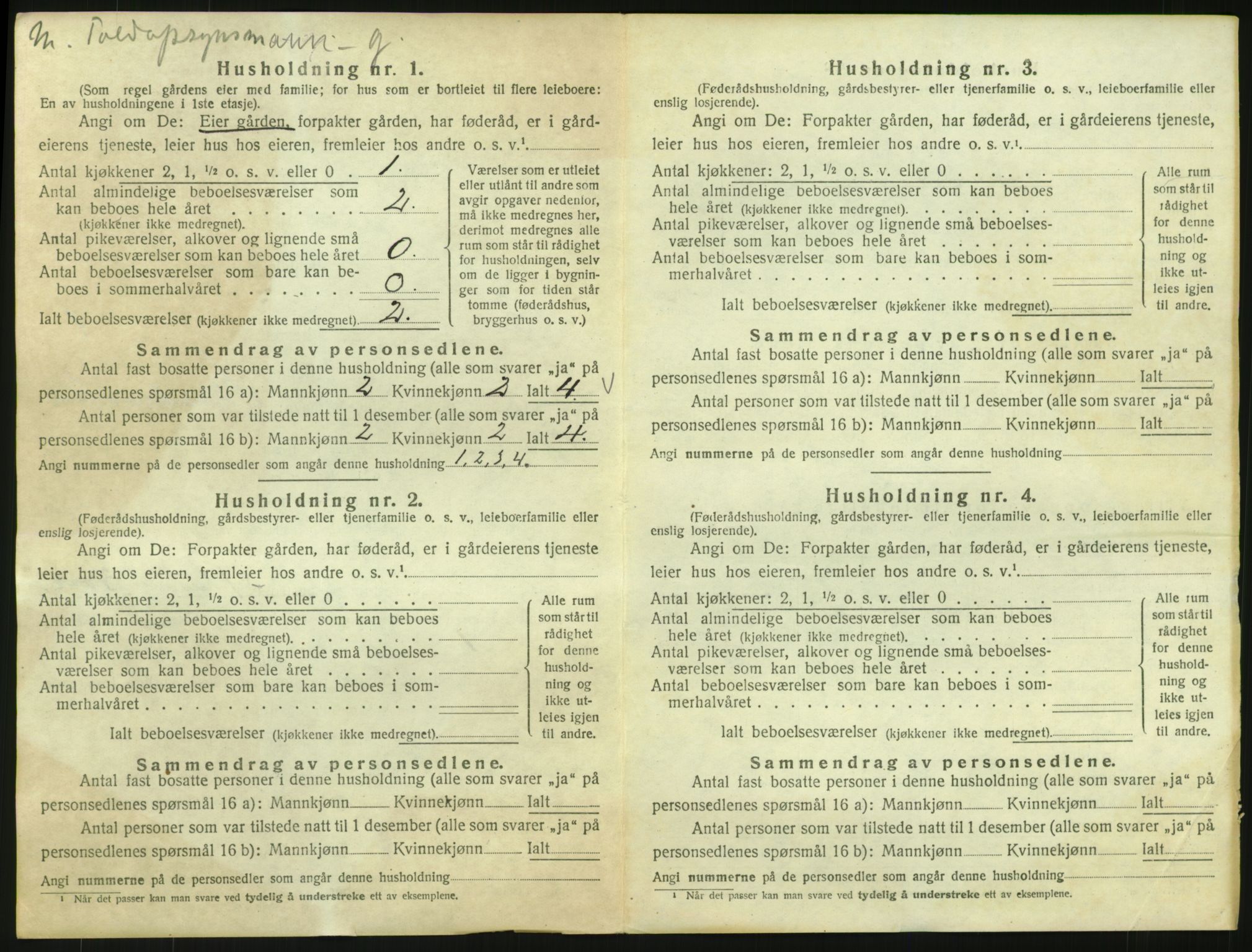 SAH, 1920 census for Eidskog, 1920, p. 72