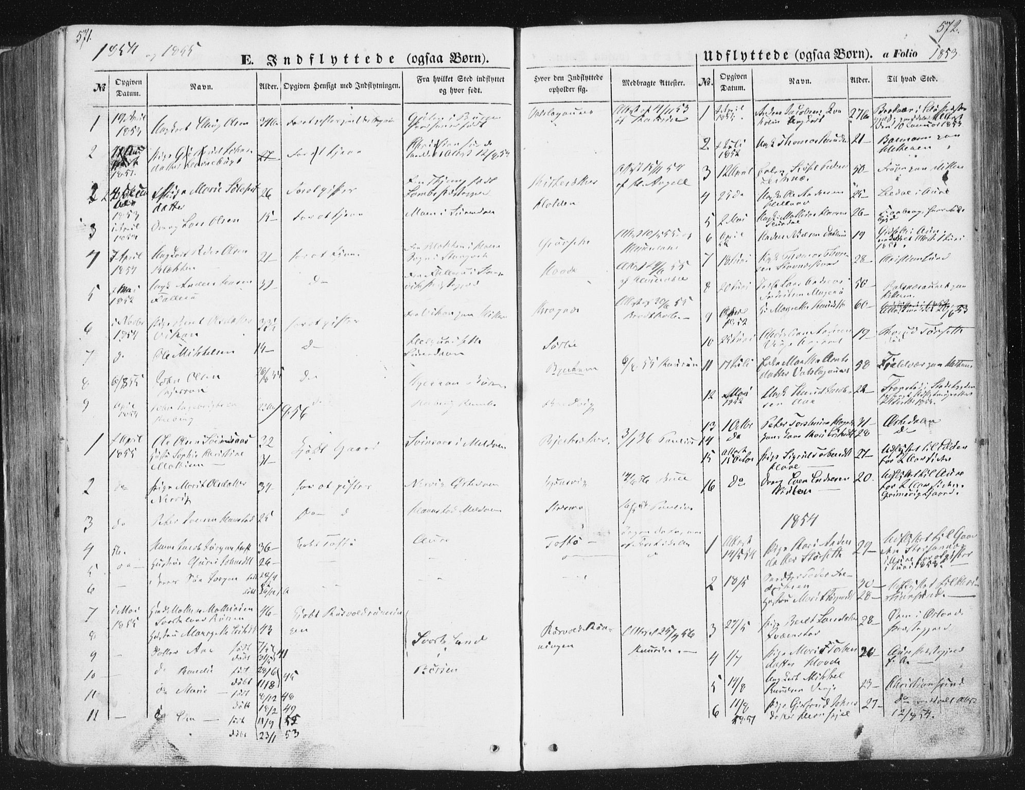 Ministerialprotokoller, klokkerbøker og fødselsregistre - Sør-Trøndelag, AV/SAT-A-1456/630/L0494: Parish register (official) no. 630A07, 1852-1868, p. 571-572