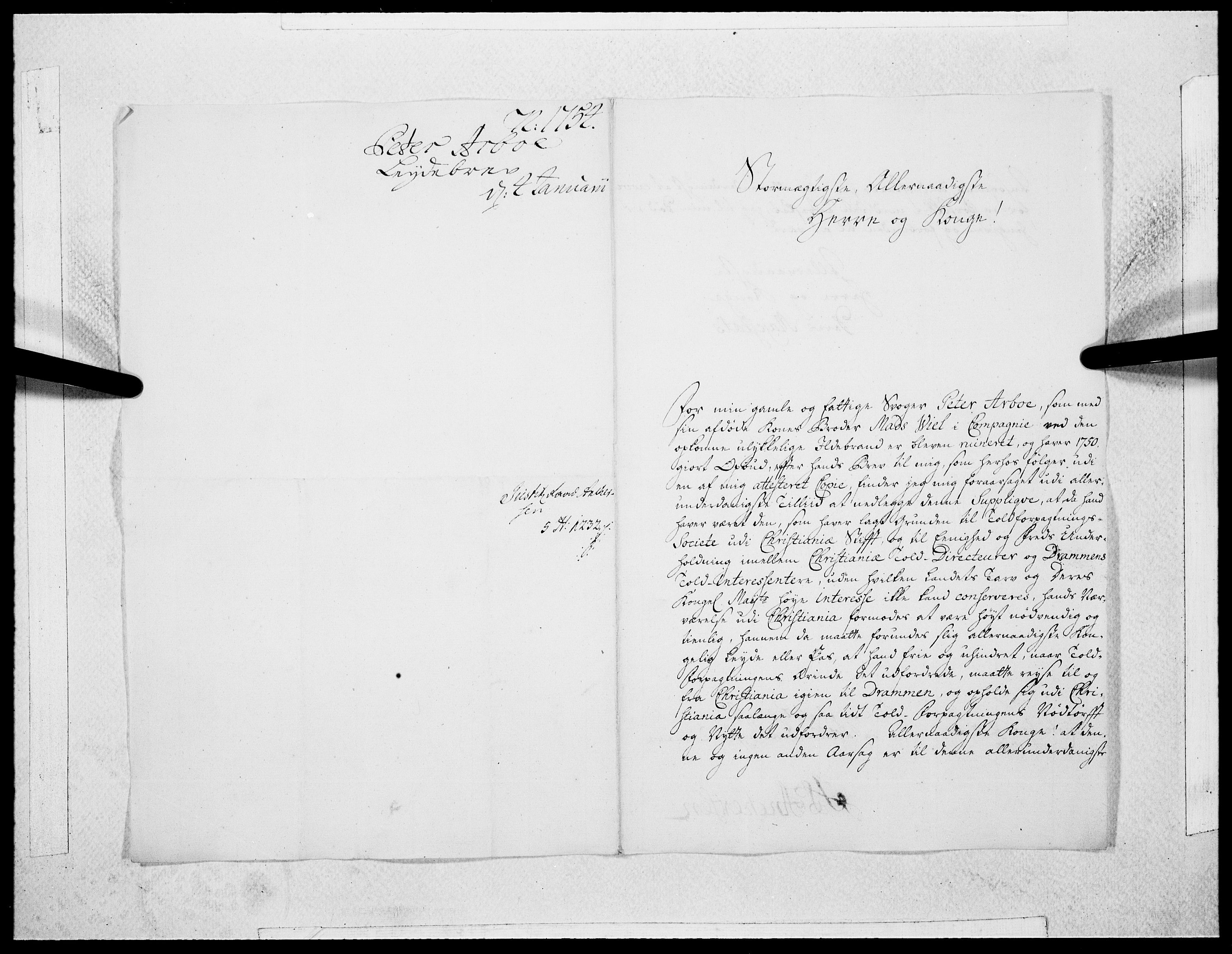 Danske Kanselli 1572-1799, AV/RA-EA-3023/F/Fc/Fcc/Fcca/L0166: Norske innlegg 1572-1799, 1754, p. 15