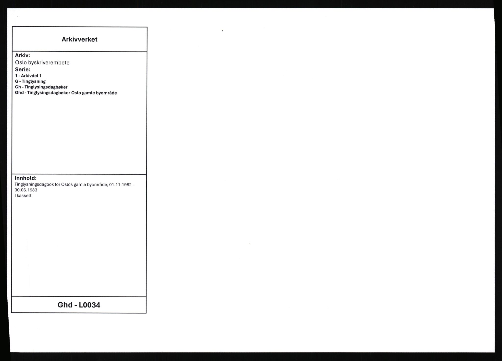 Oslo byskriverembete, AV/SAO-A-10227/1/G/Gh/Ghd/L0034: Mortgage register no. 34, 1982-1983
