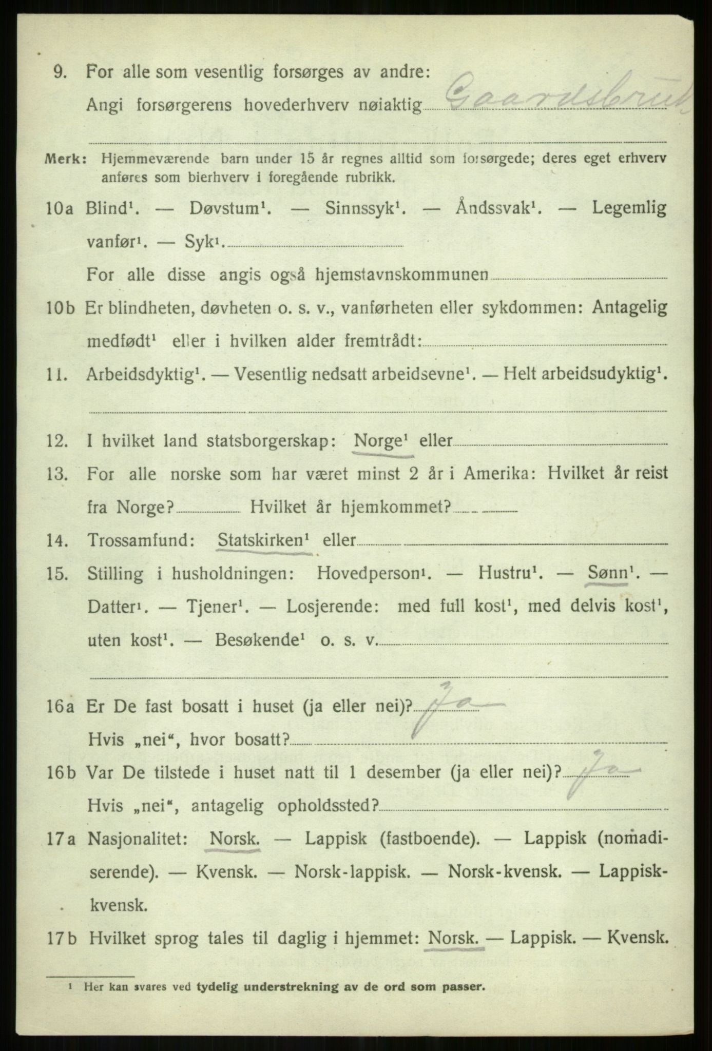 SATØ, 1920 census for Målselv, 1920, p. 8624