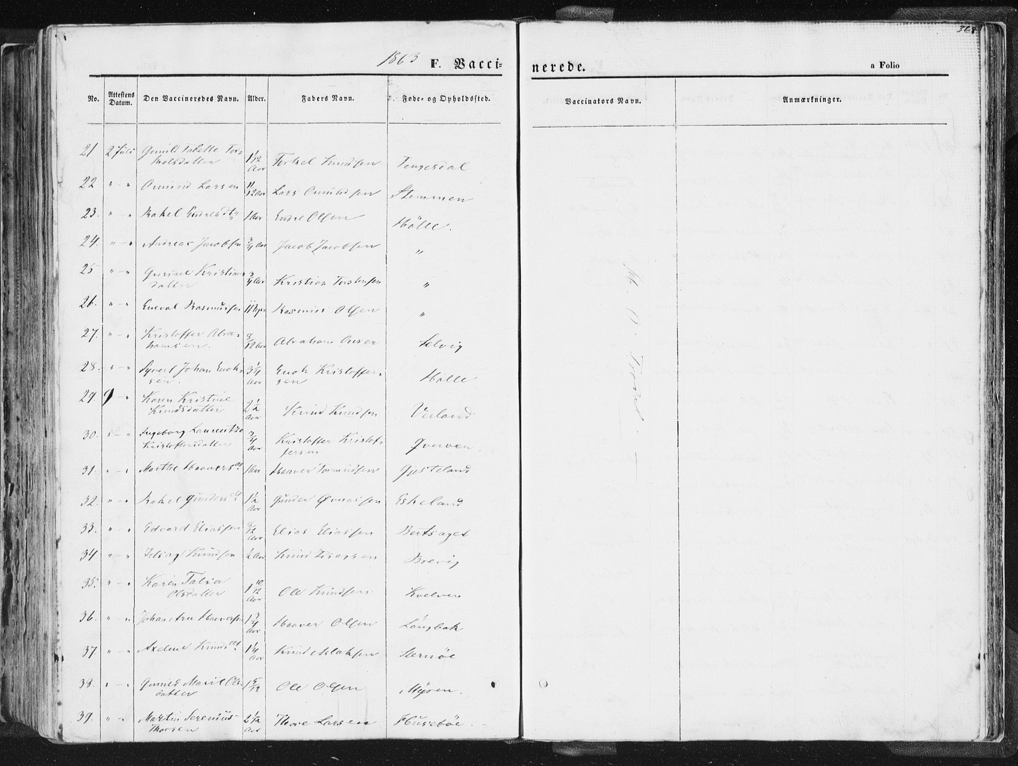 Høgsfjord sokneprestkontor, AV/SAST-A-101624/H/Ha/Haa/L0001: Parish register (official) no. A 1, 1854-1875, p. 368