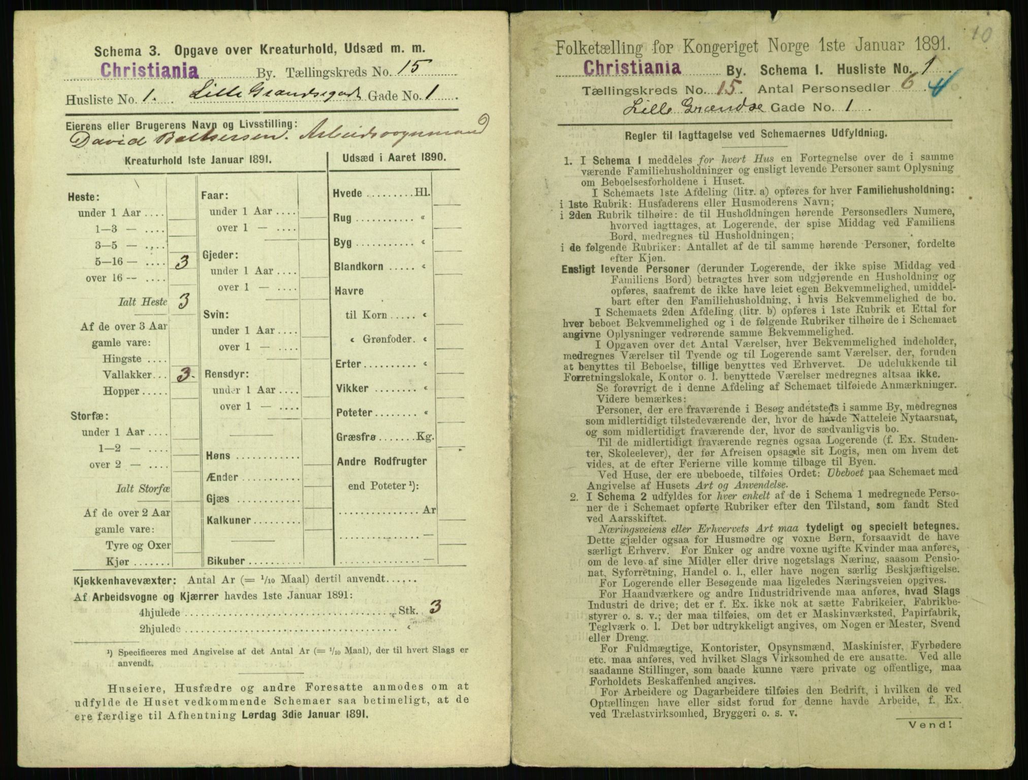 RA, 1891 census for 0301 Kristiania, 1891, p. 6811