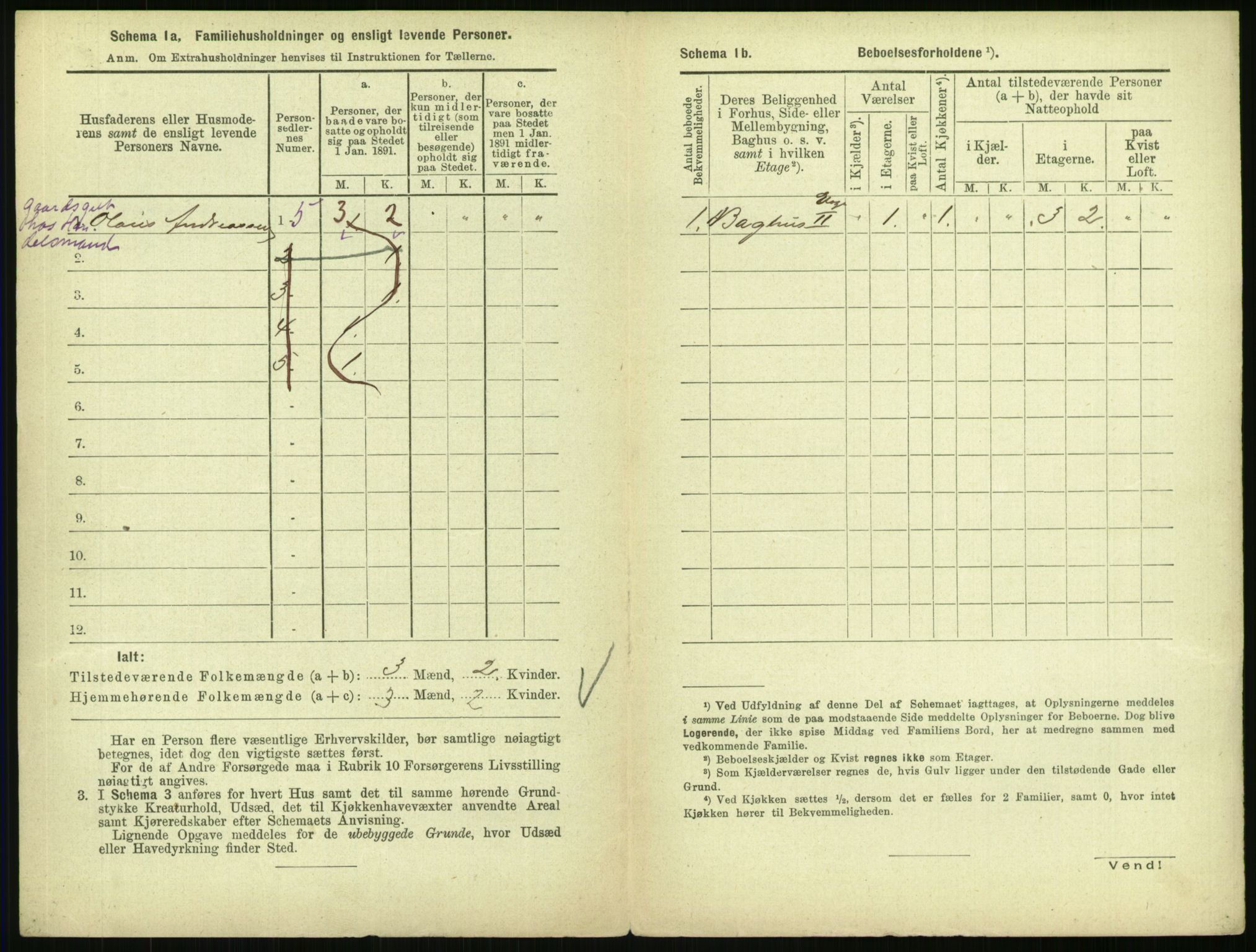 RA, 1891 census for 0301 Kristiania, 1891, p. 539