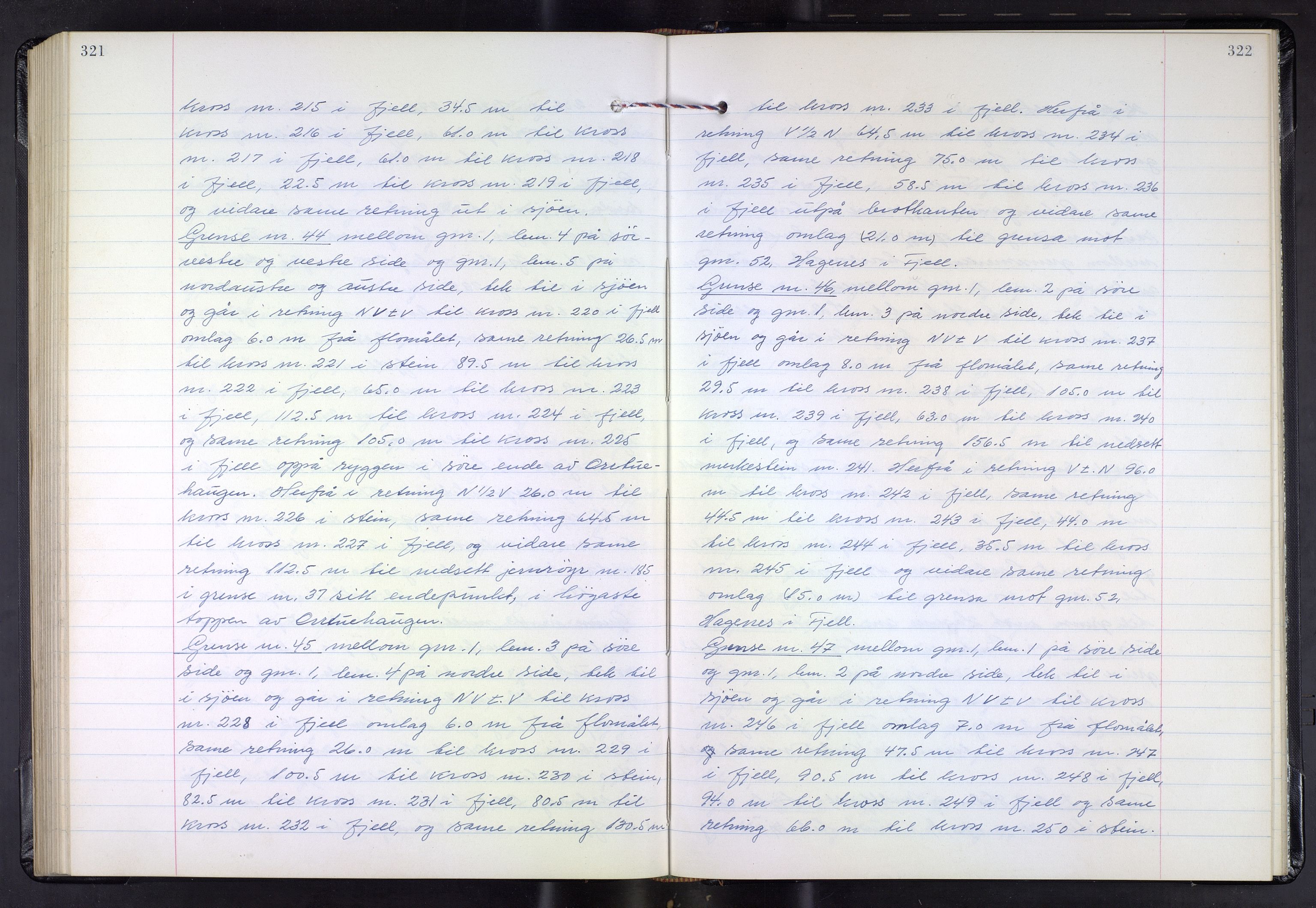 Hordaland jordskiftedøme - III Midhordland jordskiftedistrikt, AV/SAB-A-7001/A/Aa/L0037: Forhandlingsprotokoll, 1965-1970, p. 321-322