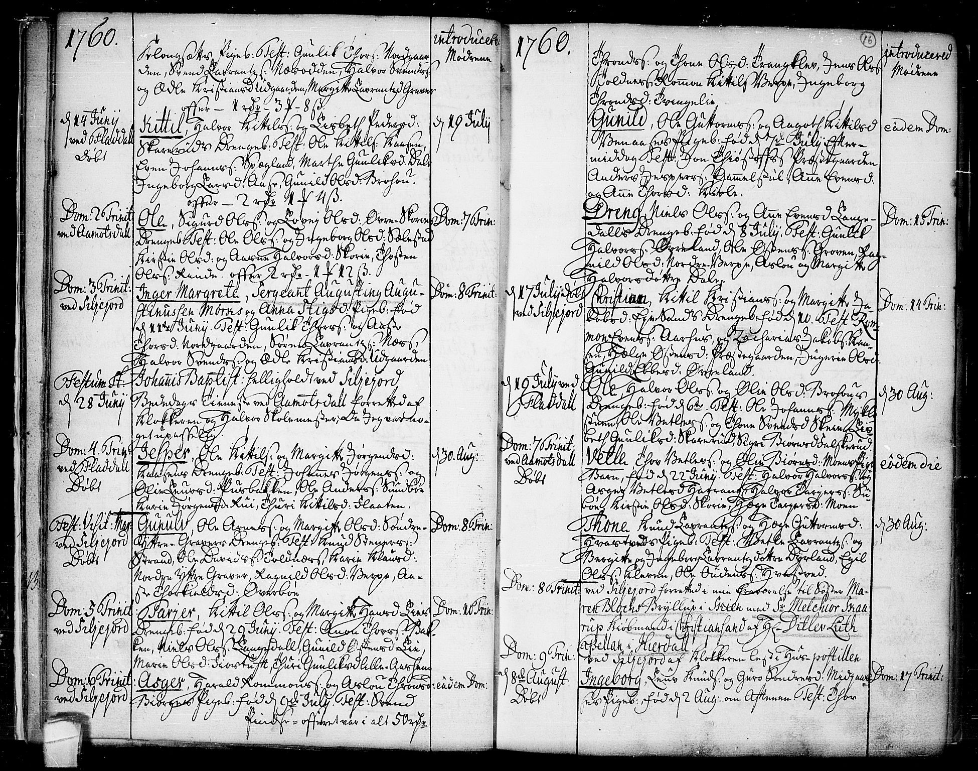 Seljord kirkebøker, SAKO/A-20/F/Fa/L0007: Parish register (official) no. I 7, 1755-1800, p. 16