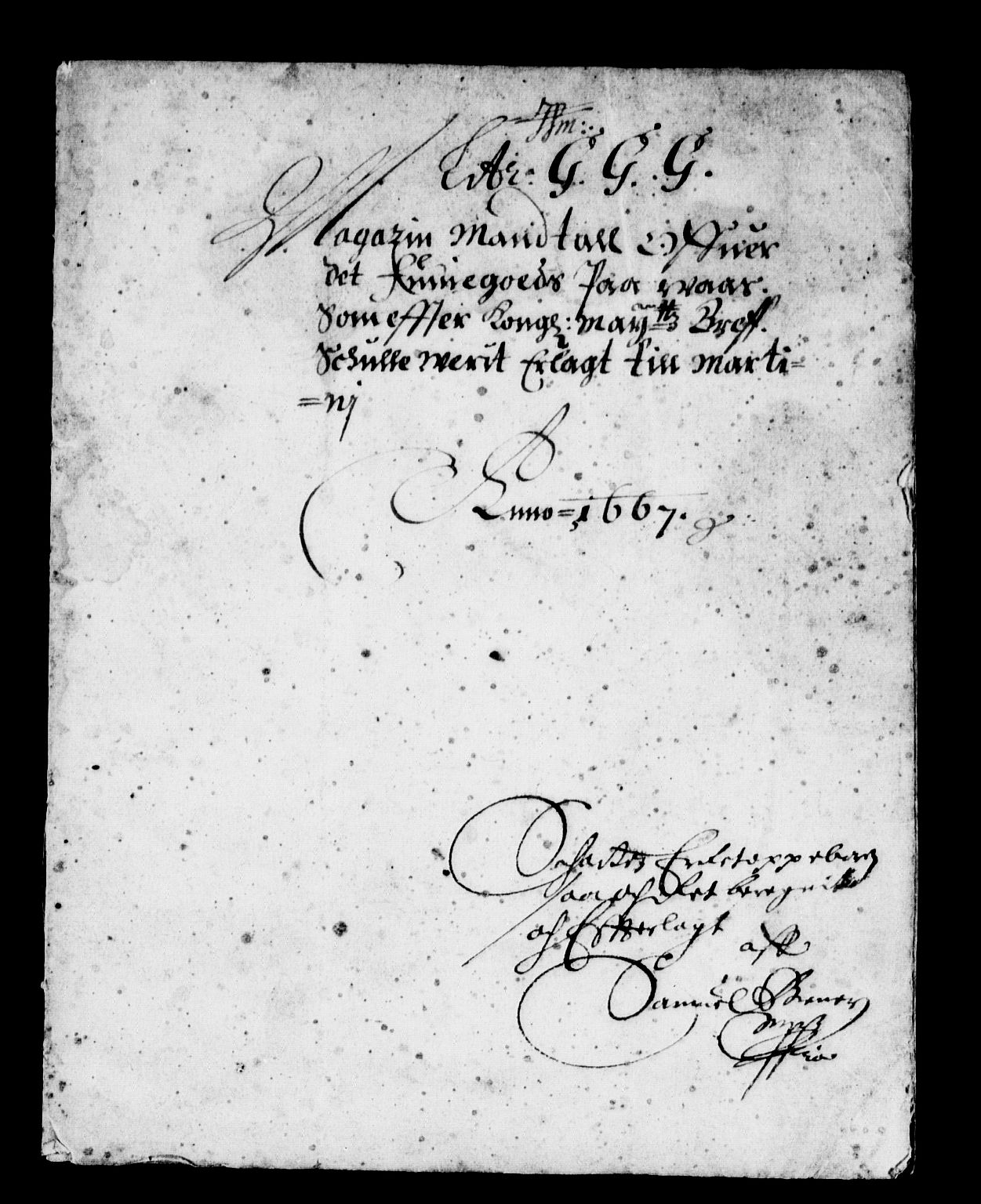 Rentekammeret inntil 1814, Reviderte regnskaper, Stiftamtstueregnskaper, Bergen stiftamt, AV/RA-EA-6043/R/Rc/L0026: Bergen stiftamt, 1667