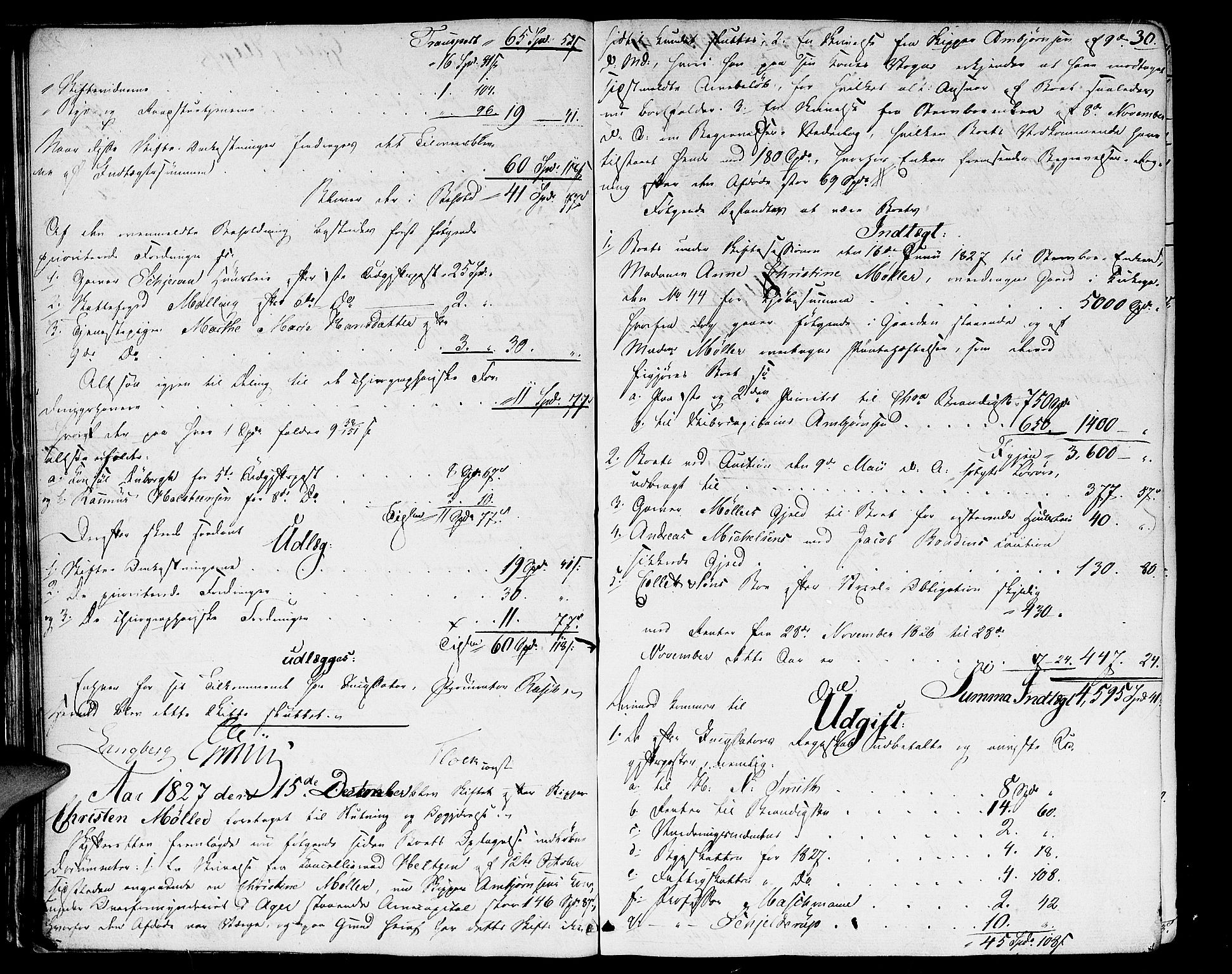 Oslo skifterett, AV/SAO-A-10383/H/Hd/Hda/L0001a: Skifteutlodningsprotokoll, 1827-1839, p. 29b-30a