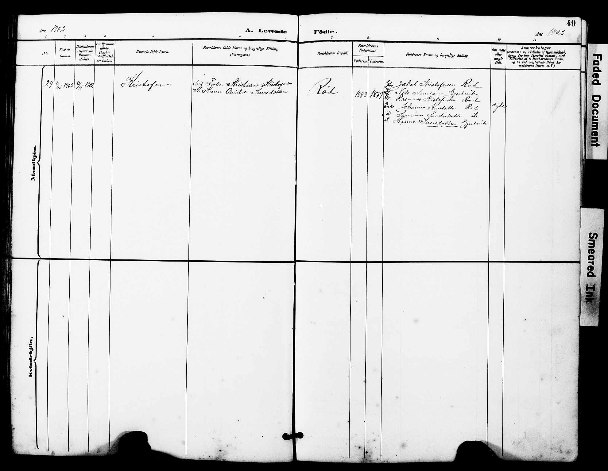 Ministerialprotokoller, klokkerbøker og fødselsregistre - Møre og Romsdal, AV/SAT-A-1454/560/L0725: Parish register (copy) no. 560C02, 1895-1930, p. 49