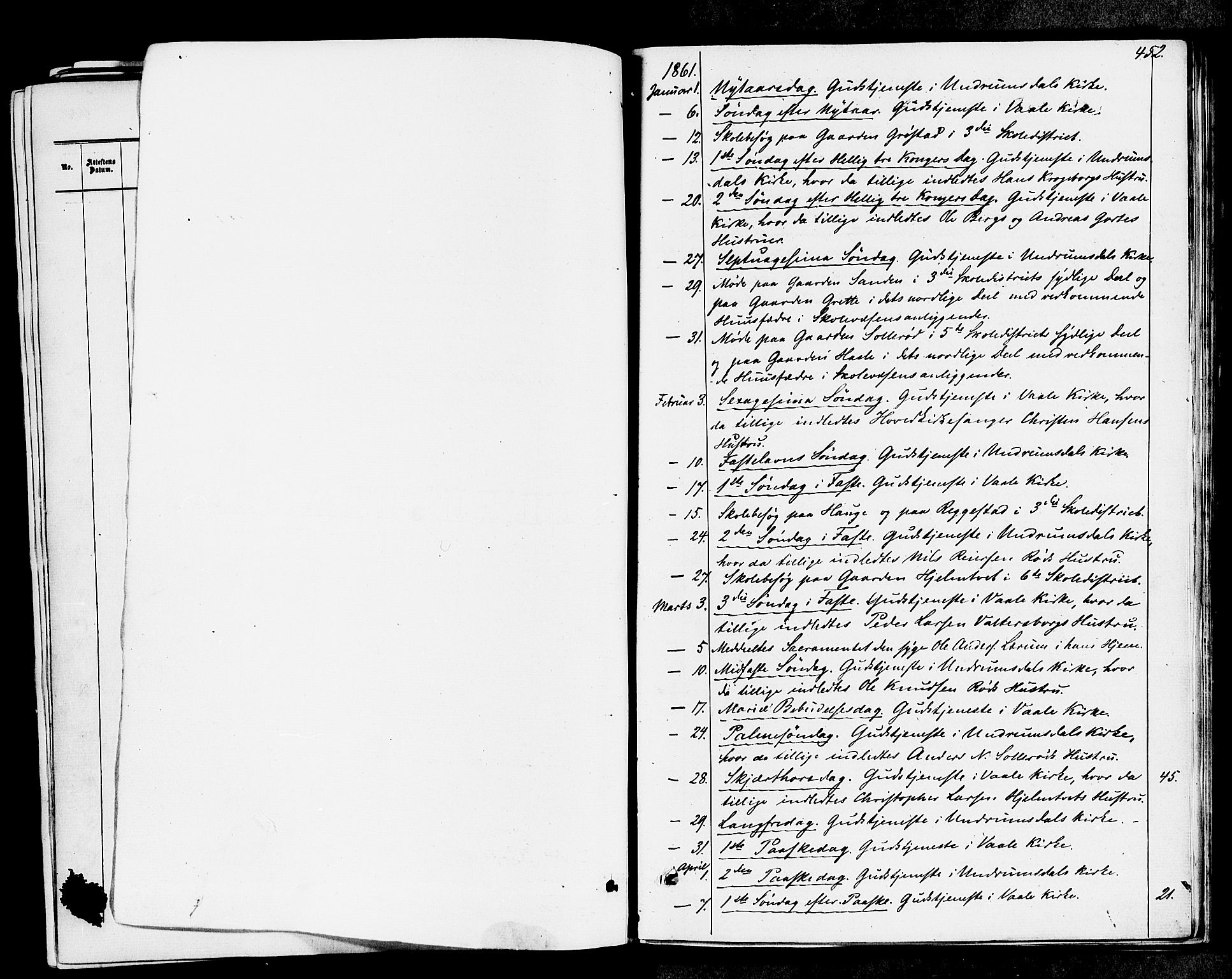 Våle kirkebøker, AV/SAKO-A-334/F/Fa/L0010: Parish register (official) no. I 10, 1861-1877, p. 452