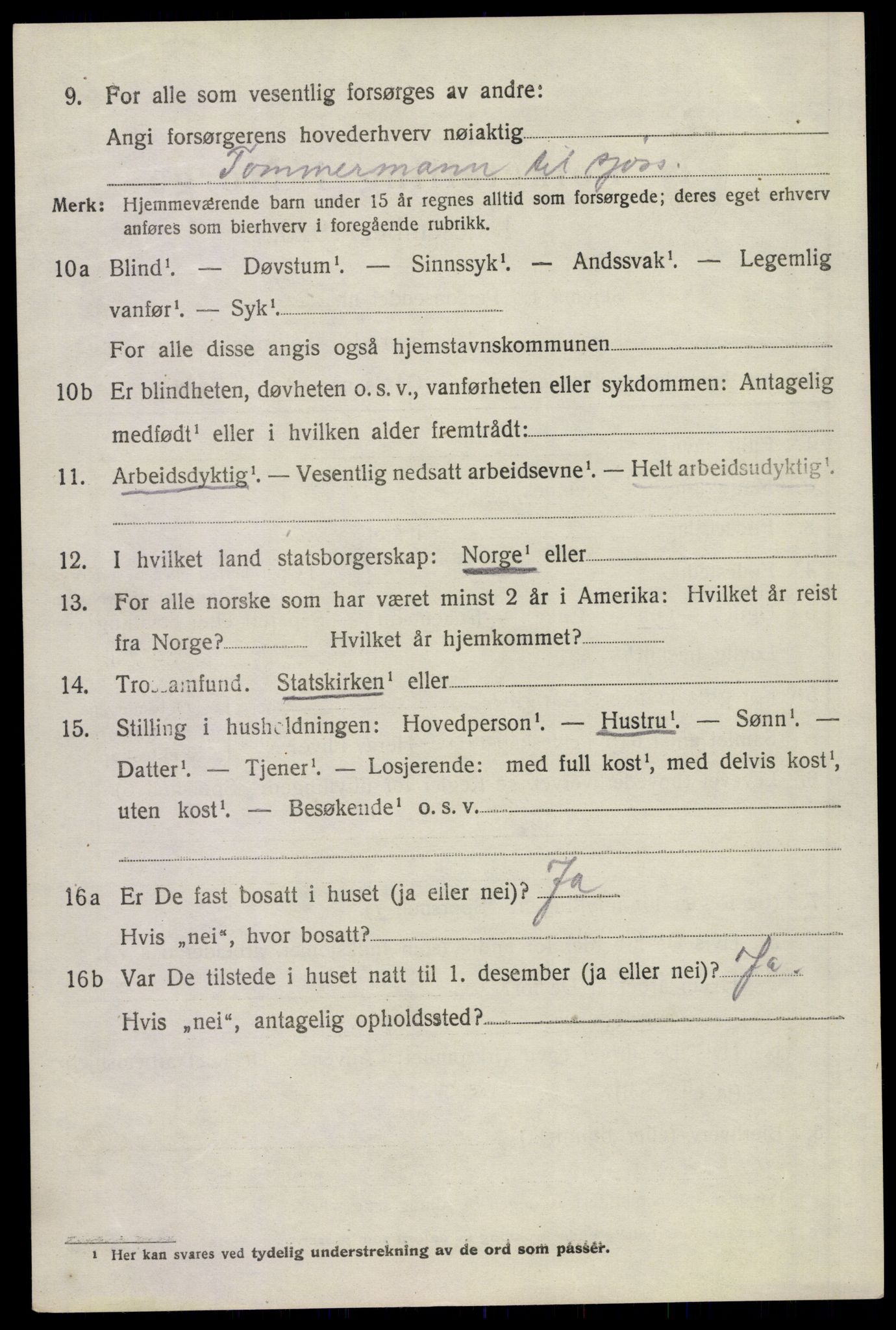 SAKO, 1920 census for Sem, 1920, p. 7102