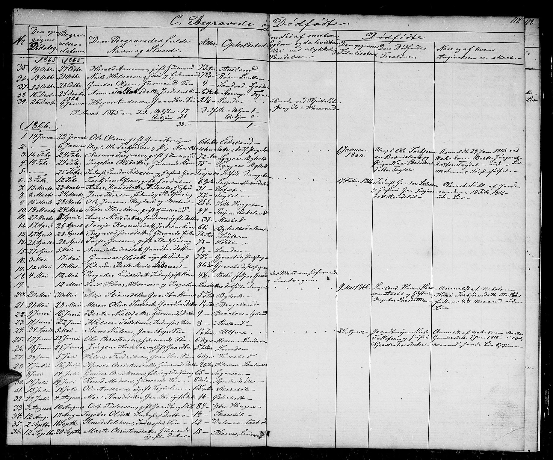 Gjerstad sokneprestkontor, AV/SAK-1111-0014/F/Fb/Fba/L0005: Parish register (copy) no. B 5, 1853-1867, p. 117