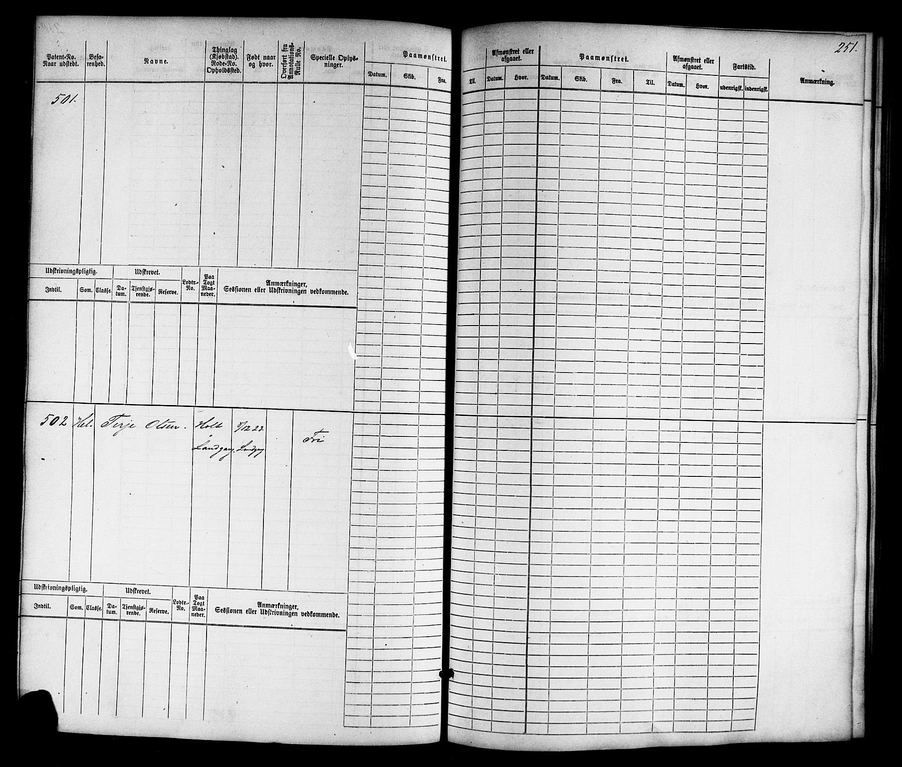 Tvedestrand mønstringskrets, AV/SAK-2031-0011/F/Fb/L0015: Hovedrulle nr 1-766, U-31, 1869-1900, p. 258