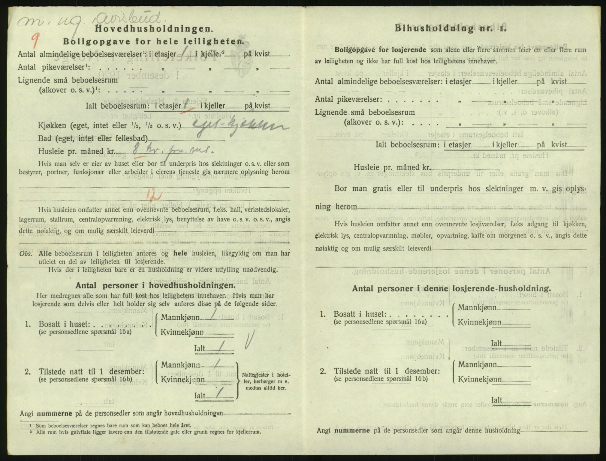 SAK, 1920 census for Arendal, 1920, p. 4615