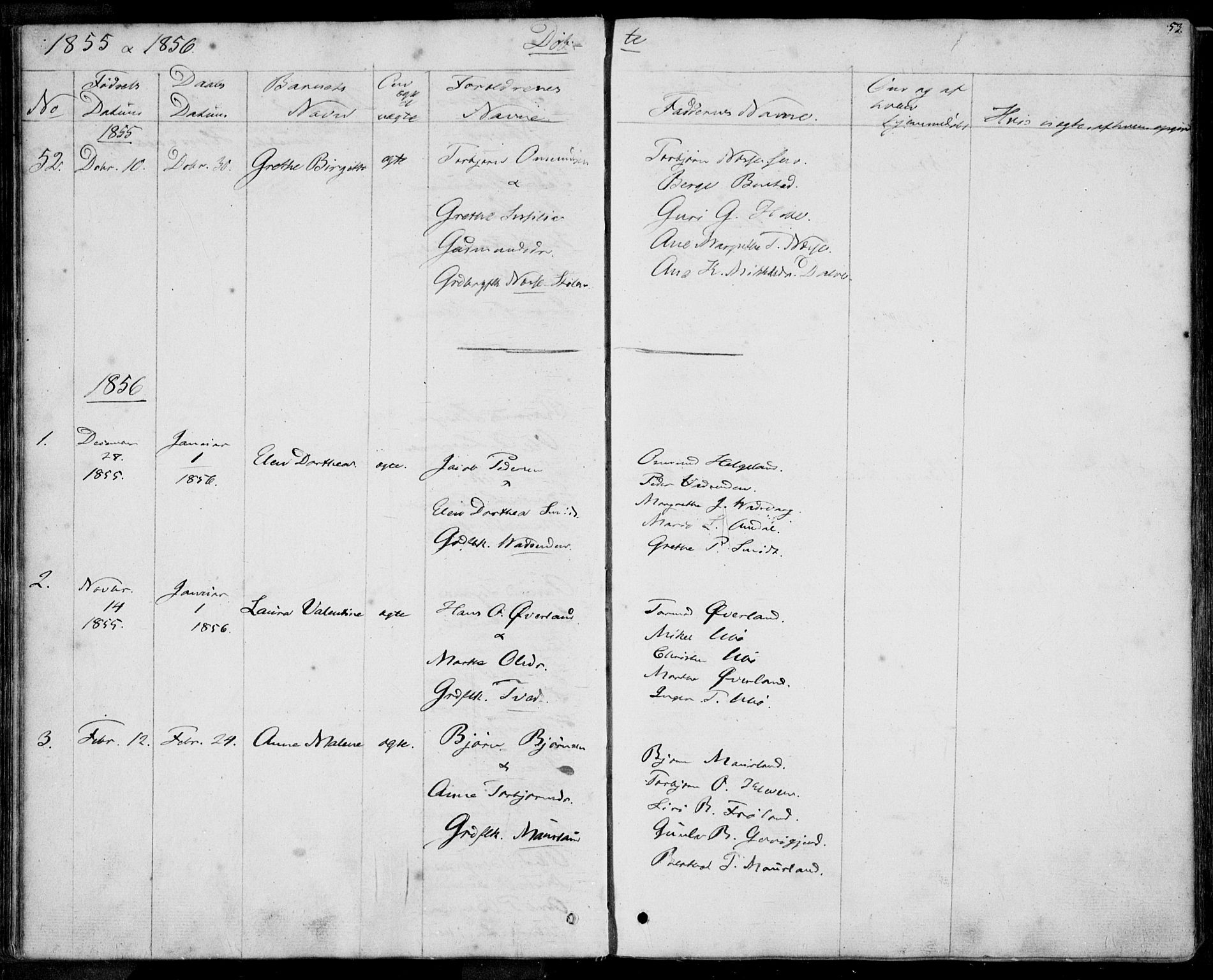 Nedstrand sokneprestkontor, SAST/A-101841/01/IV: Parish register (official) no. A 8, 1839-1860, p. 53