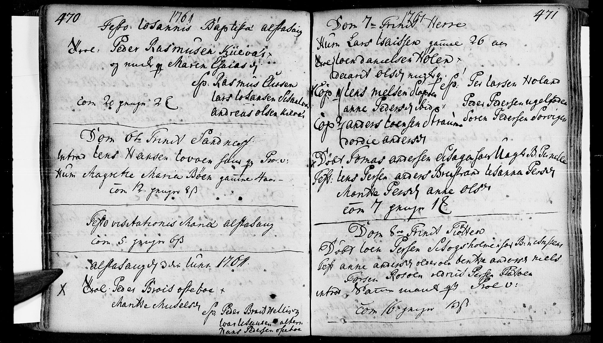 Ministerialprotokoller, klokkerbøker og fødselsregistre - Nordland, AV/SAT-A-1459/830/L0434: Parish register (official) no. 830A03, 1737-1767, p. 470-471