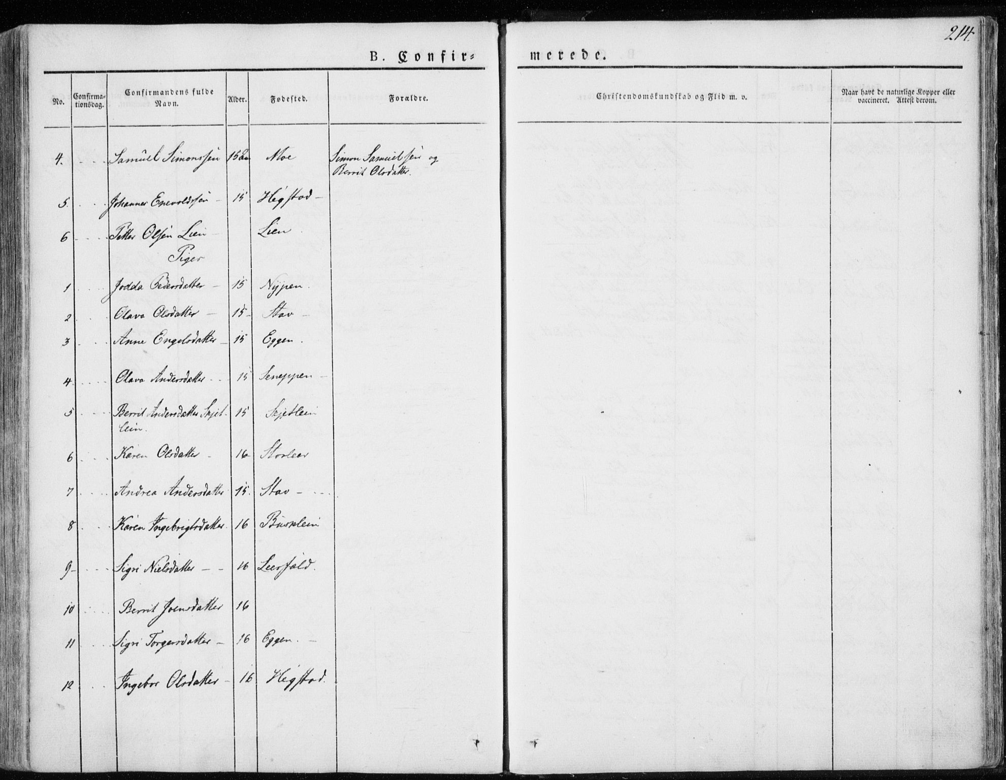 Ministerialprotokoller, klokkerbøker og fødselsregistre - Sør-Trøndelag, AV/SAT-A-1456/691/L1069: Parish register (official) no. 691A04, 1826-1841, p. 214