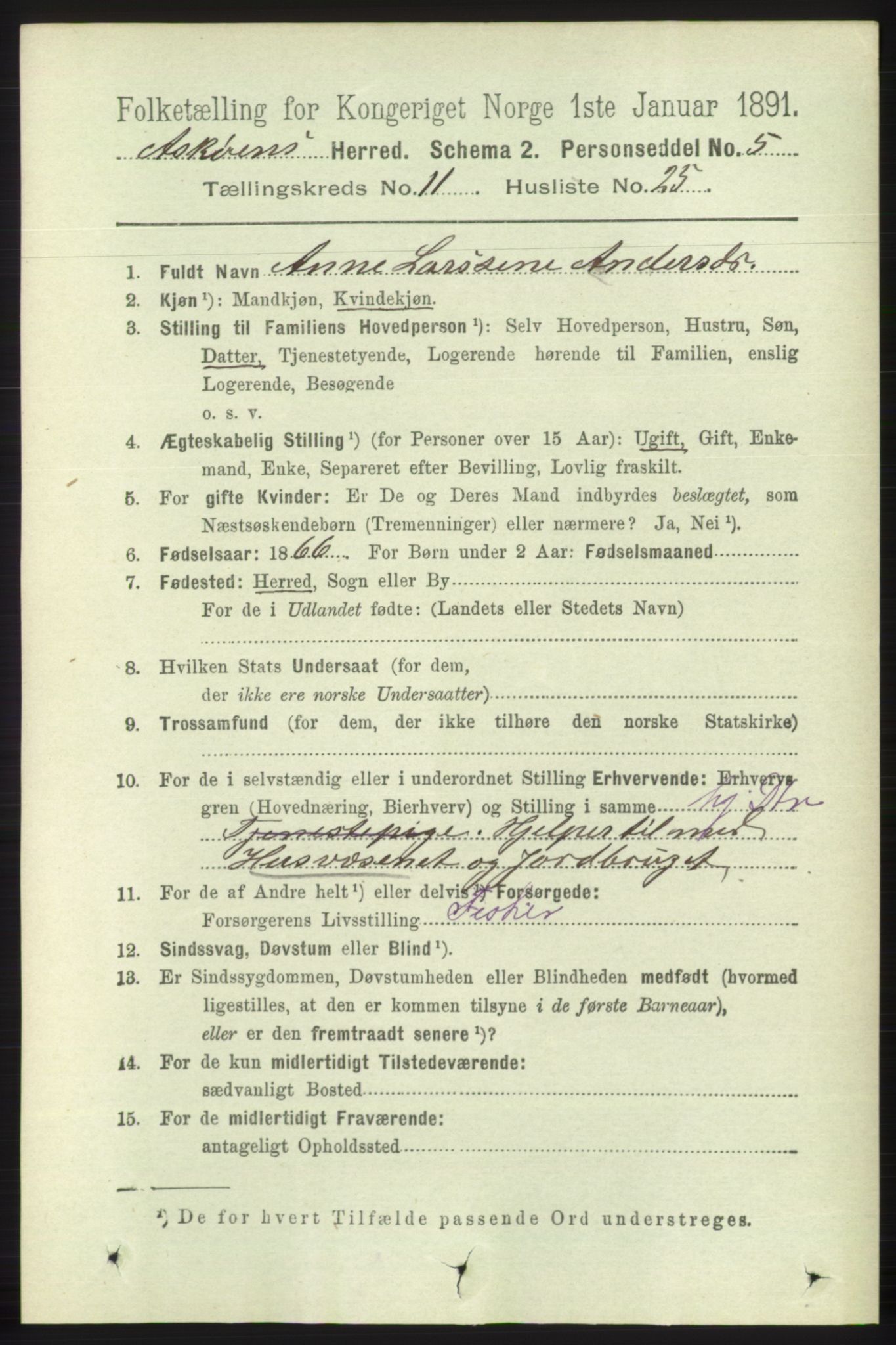 RA, 1891 census for 1247 Askøy, 1891, p. 7423