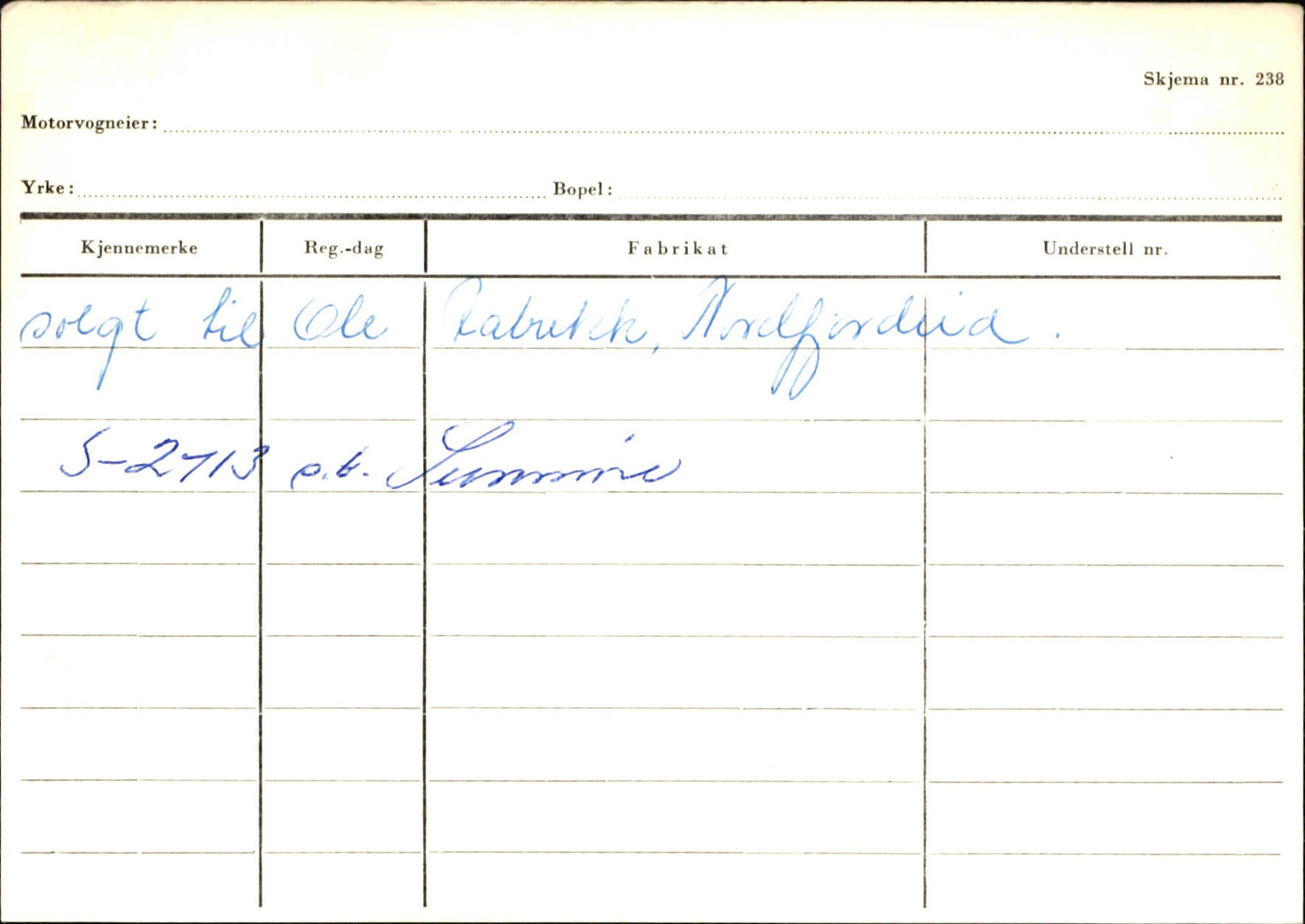 Statens vegvesen, Sogn og Fjordane vegkontor, AV/SAB-A-5301/4/F/L0144: Registerkort Vågsøy A-R, 1945-1975, p. 1311