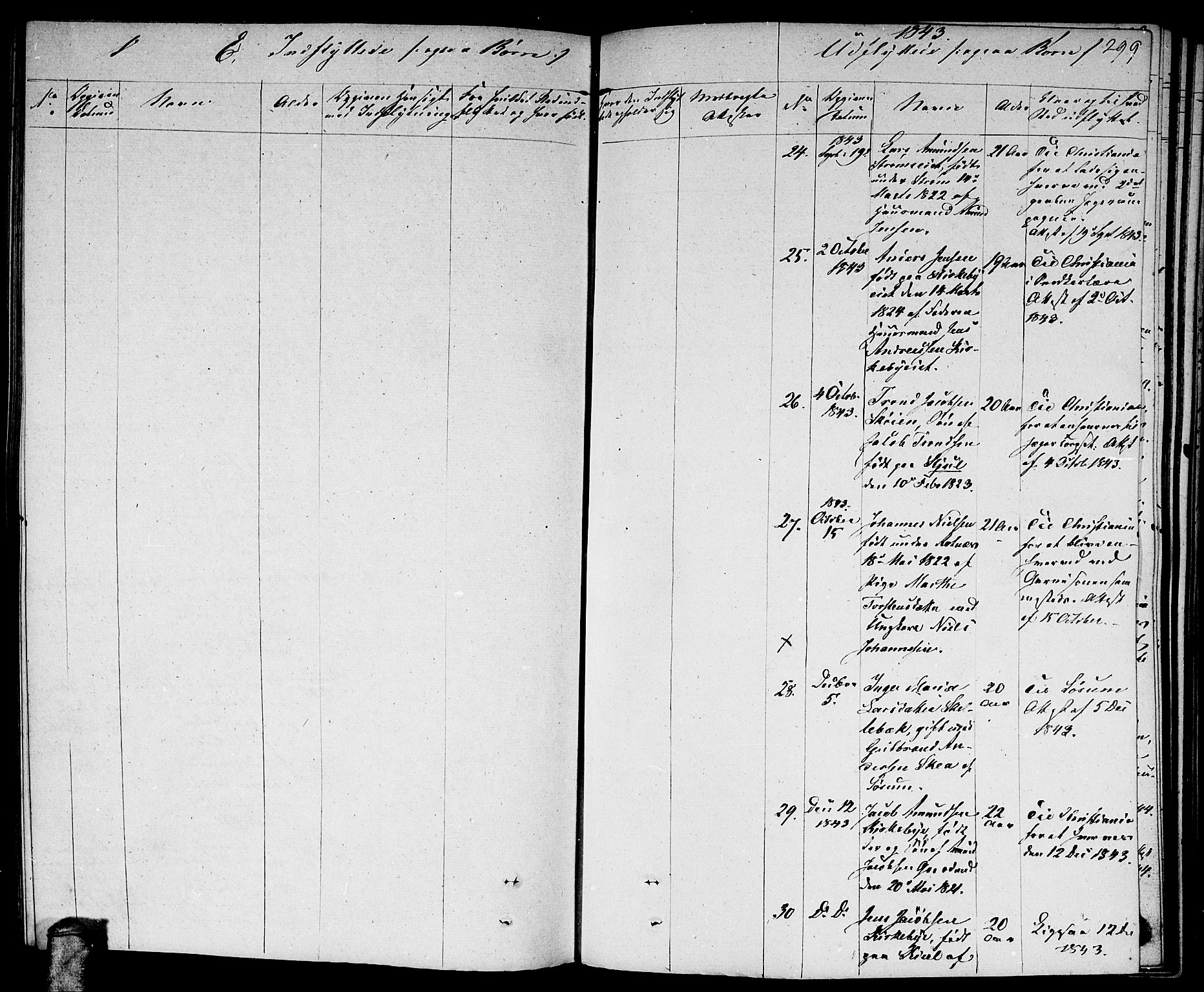 Nittedal prestekontor Kirkebøker, AV/SAO-A-10365a/F/Fa/L0004: Parish register (official) no. I 4, 1836-1849, p. 299