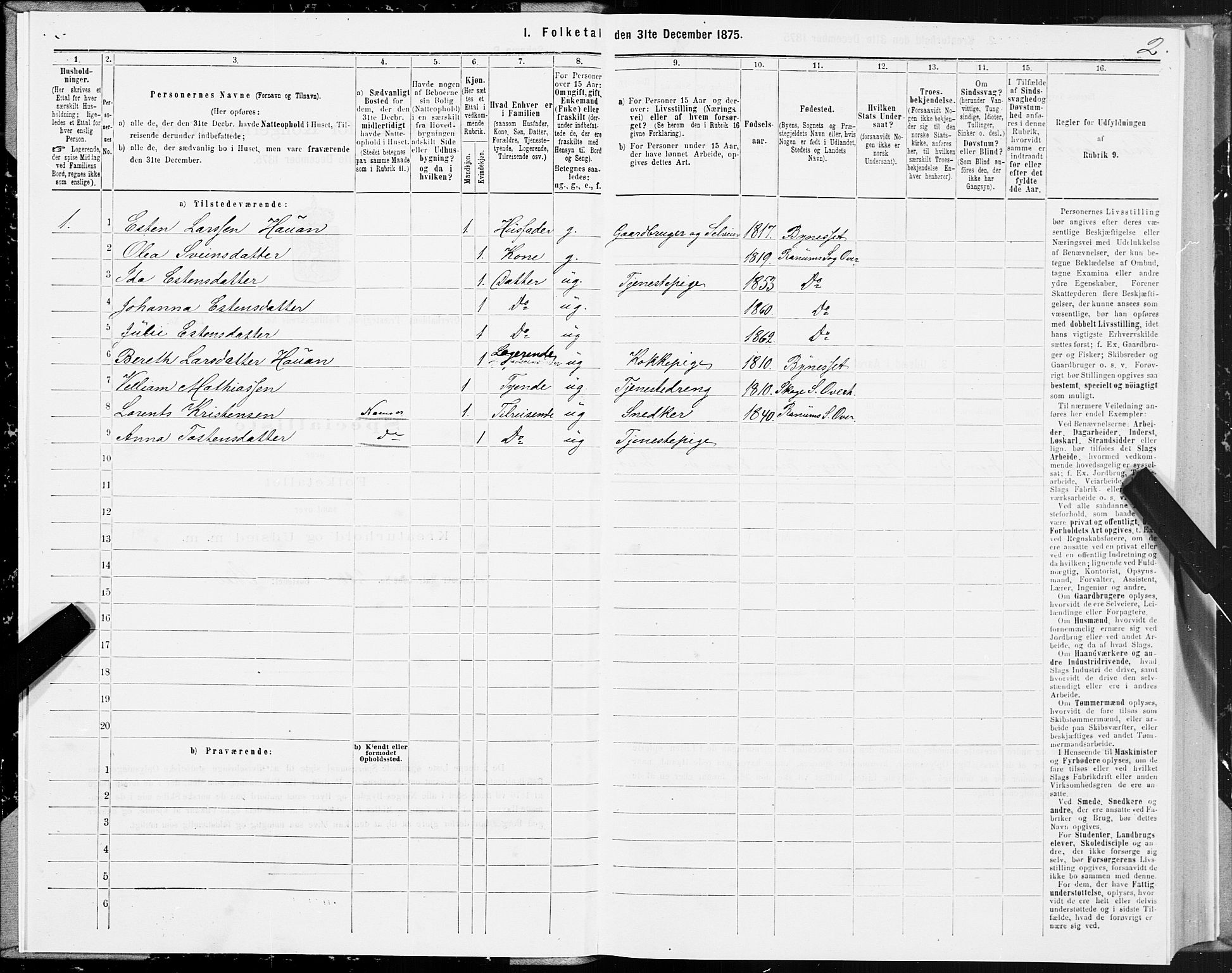 SAT, 1875 census for 1744P Overhalla, 1875, p. 1002