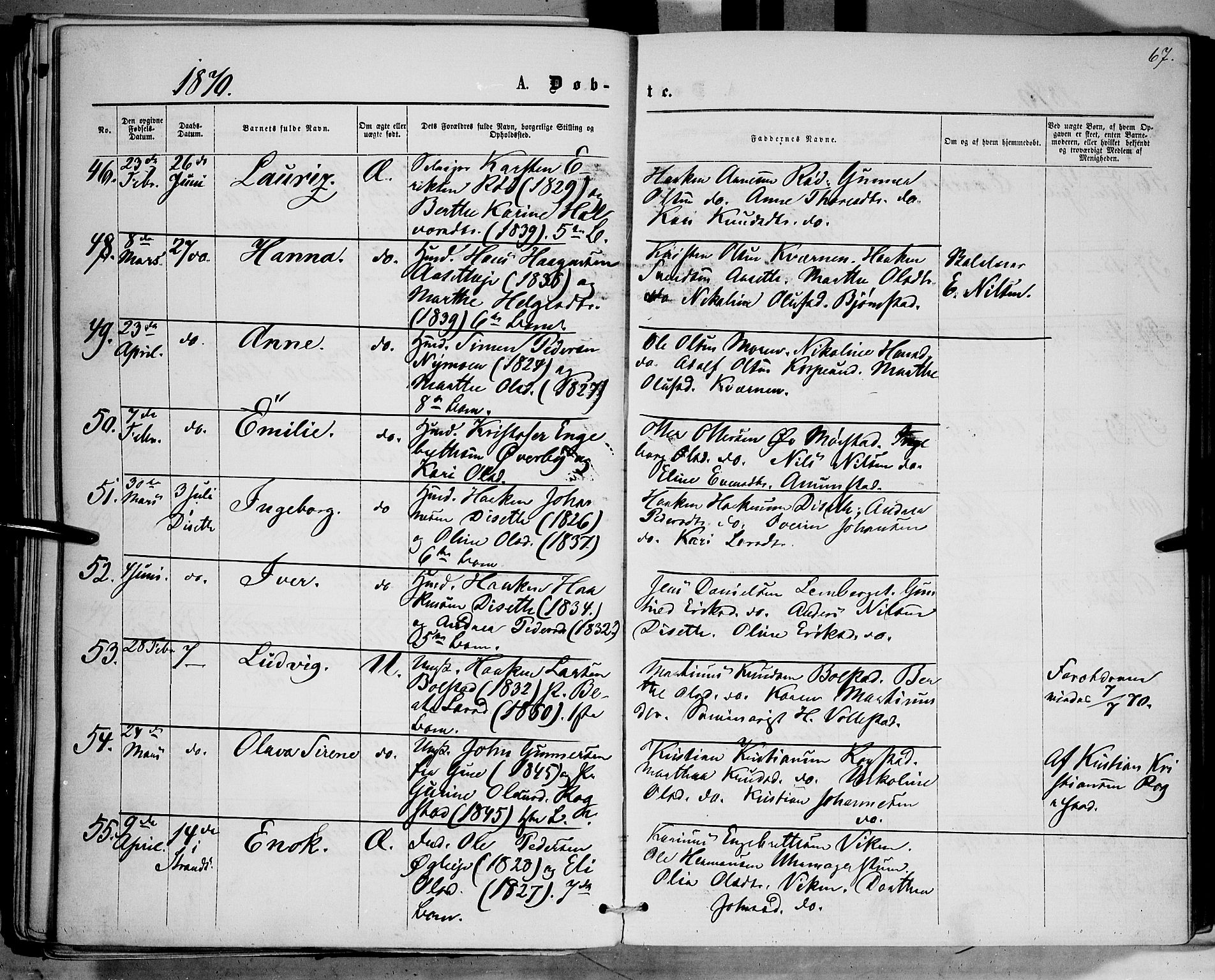 Åmot prestekontor, Hedmark, AV/SAH-PREST-056/H/Ha/Haa/L0008: Parish register (official) no. 8, 1862-1875, p. 67