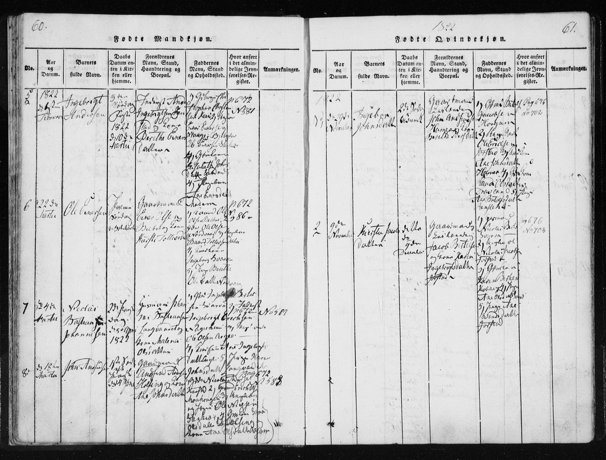 Ministerialprotokoller, klokkerbøker og fødselsregistre - Nord-Trøndelag, SAT/A-1458/749/L0469: Parish register (official) no. 749A03, 1817-1857, p. 60-61