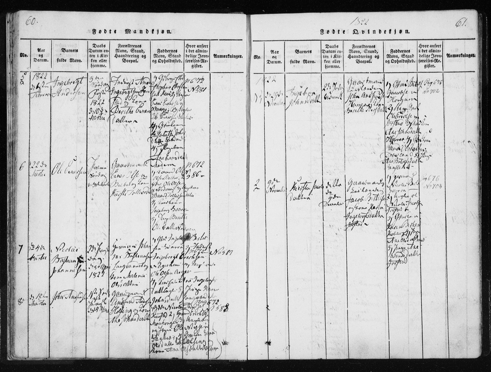 Ministerialprotokoller, klokkerbøker og fødselsregistre - Nord-Trøndelag, AV/SAT-A-1458/749/L0469: Parish register (official) no. 749A03, 1817-1857, p. 60-61