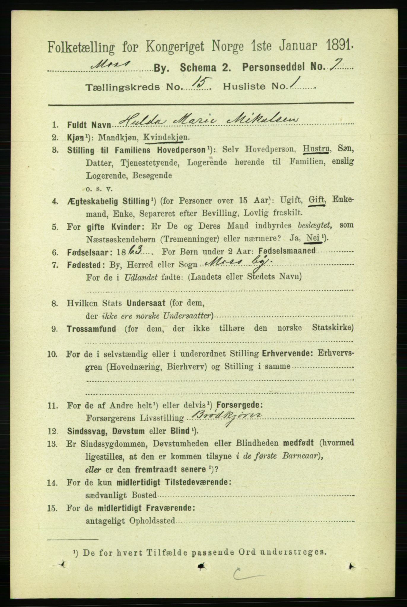 RA, 1891 census for 0104 Moss, 1891, p. 7220