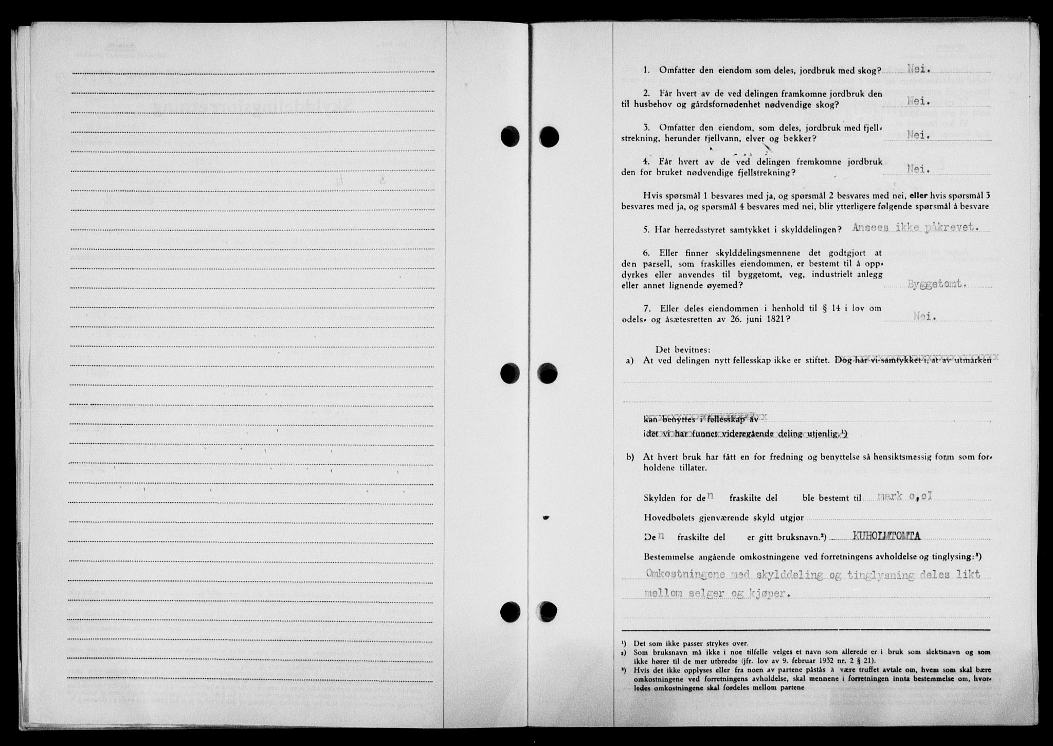 Lofoten sorenskriveri, SAT/A-0017/1/2/2C/L0022a: Mortgage book no. 22a, 1949-1950, Diary no: : 2707/1949