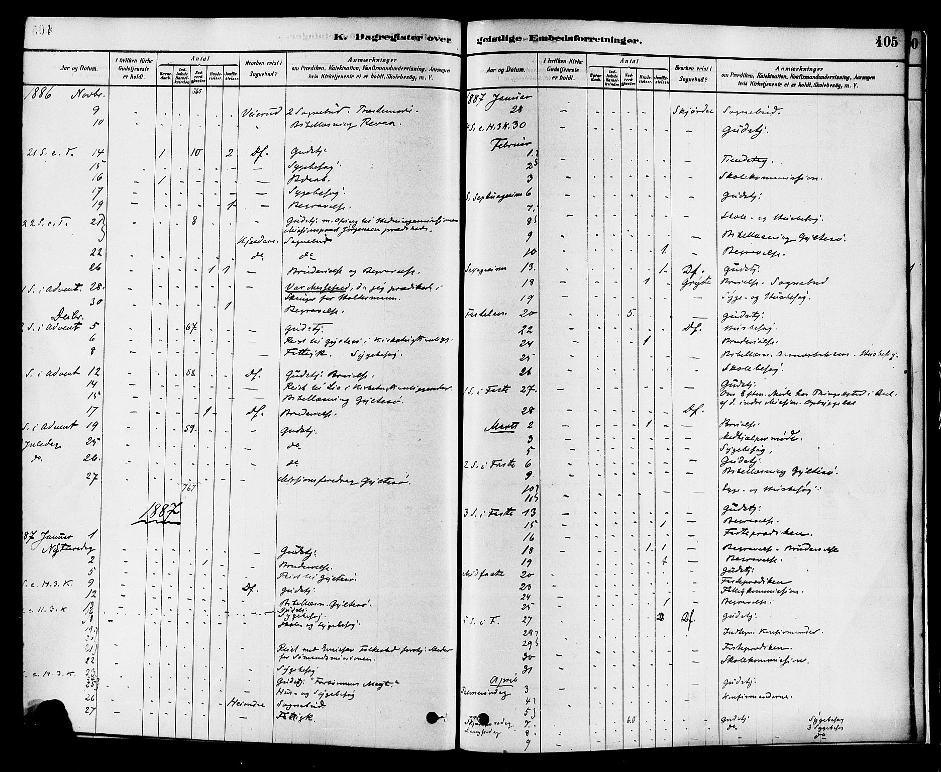 Sande Kirkebøker, AV/SAKO-A-53/F/Fa/L0006: Parish register (official) no. 6, 1878-1888, p. 405