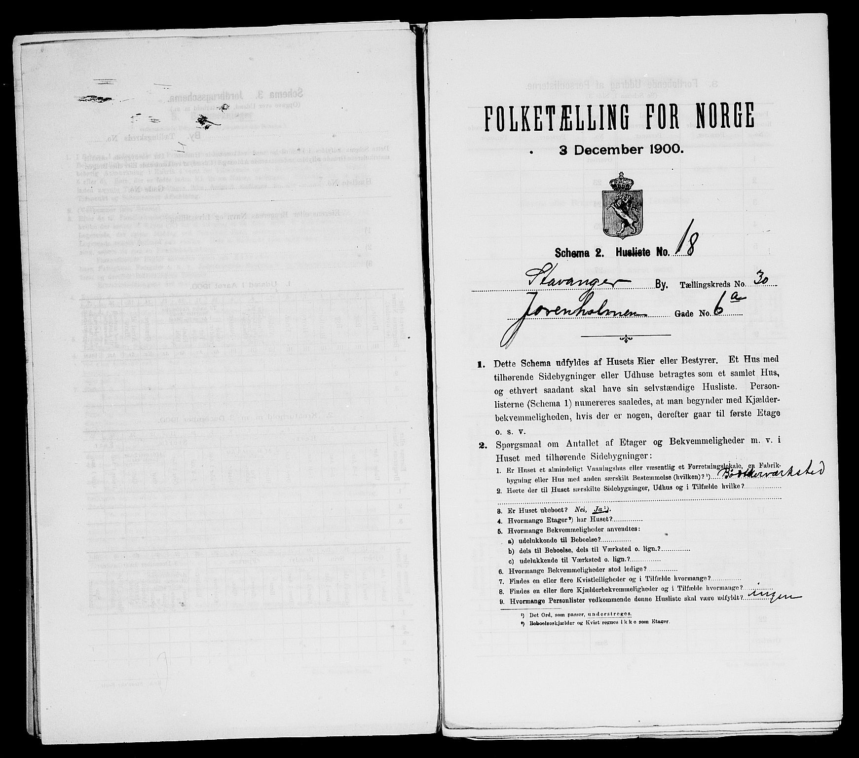 SAST, 1900 census for Stavanger, 1900, p. 11232