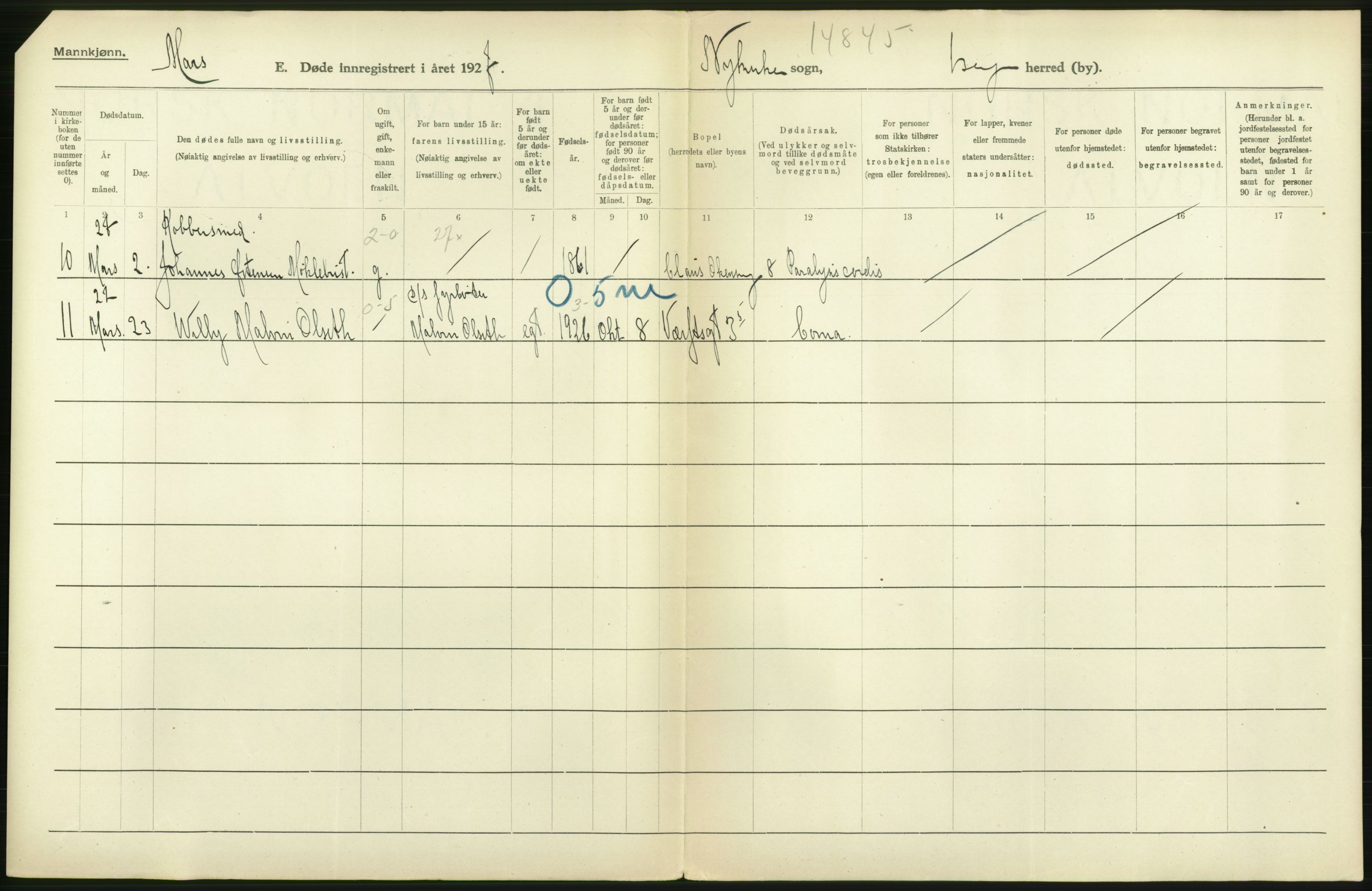 Statistisk sentralbyrå, Sosiodemografiske emner, Befolkning, RA/S-2228/D/Df/Dfc/Dfcg/L0028: Bergen: Gifte, døde., 1927, p. 766