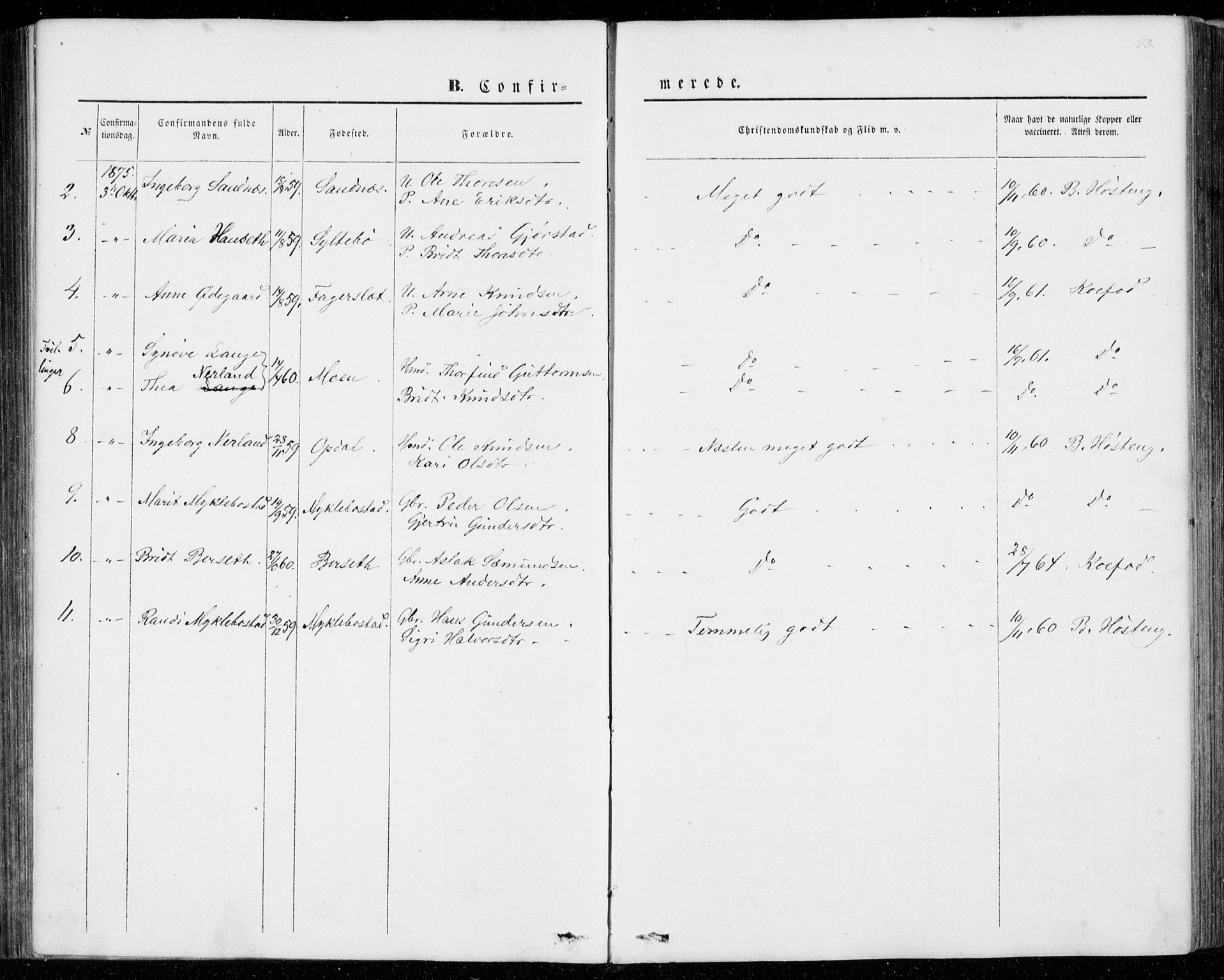 Ministerialprotokoller, klokkerbøker og fødselsregistre - Møre og Romsdal, SAT/A-1454/554/L0643: Parish register (official) no. 554A01, 1846-1879, p. 162